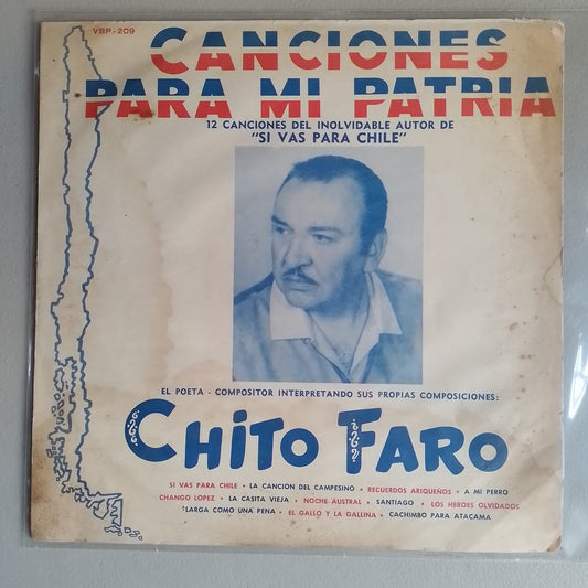 lp Chito Faró Canciones Para Mi Patria made chile cuecas folk