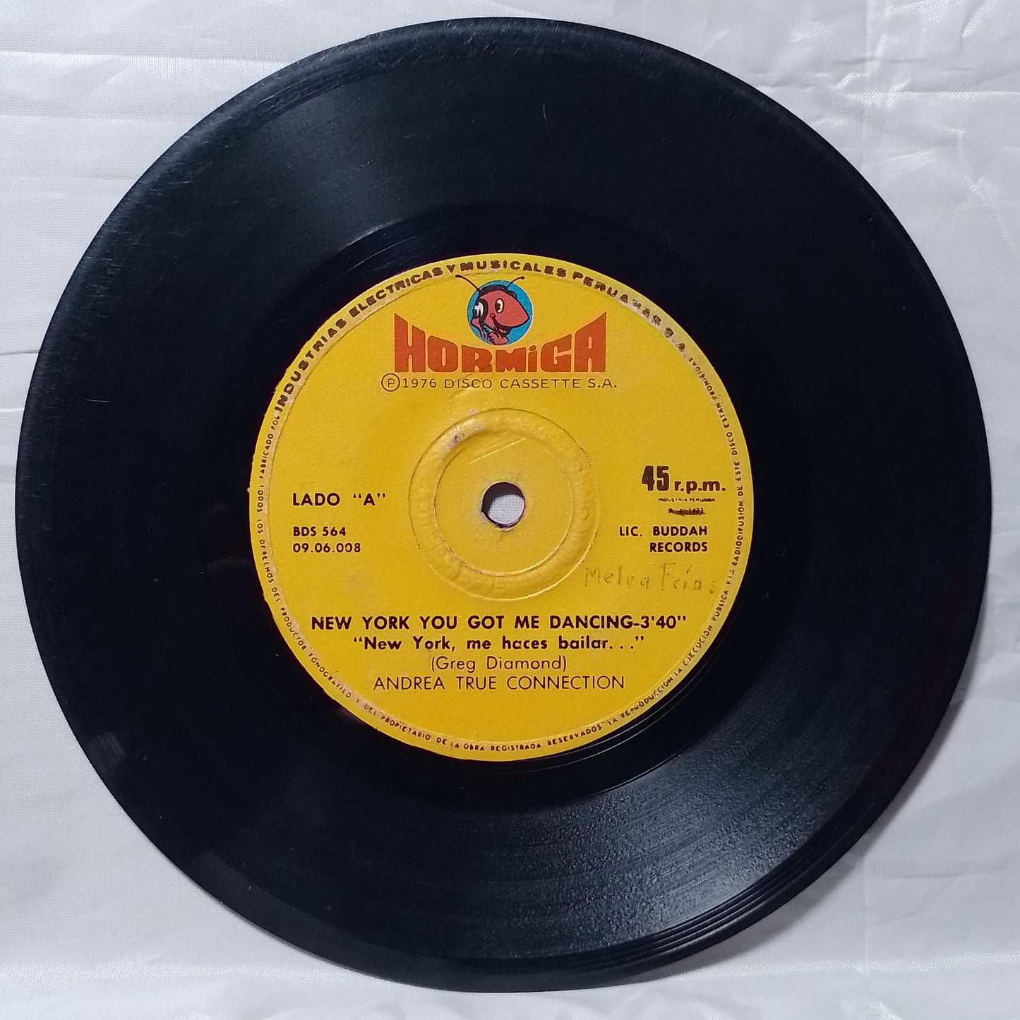 single 7" Andrea True Connection New York You Got Me Dancing / keep it up longer made peru 1976 funk soul pop