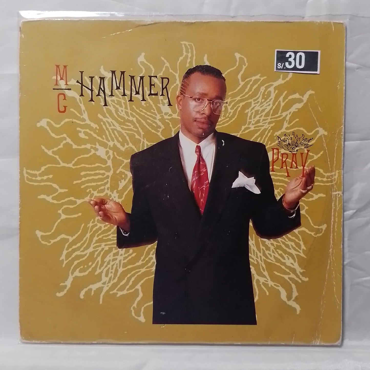 single 7" MC Hammer Pray made inglaterra 1990 rap