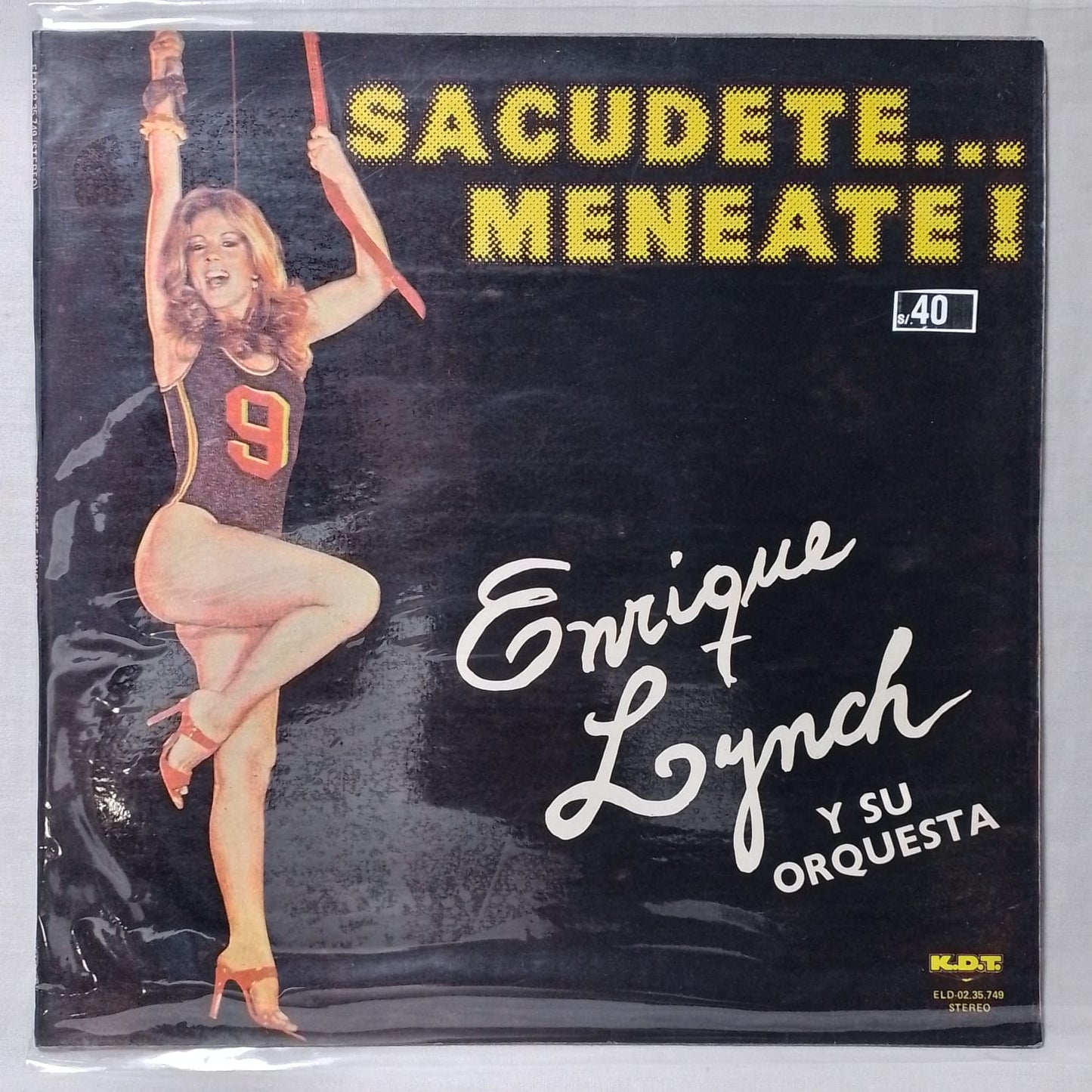 lp Enrique Lynch Y Su Orquesta Sacudete Meneate! Made peru 1979 Cumbia salsa