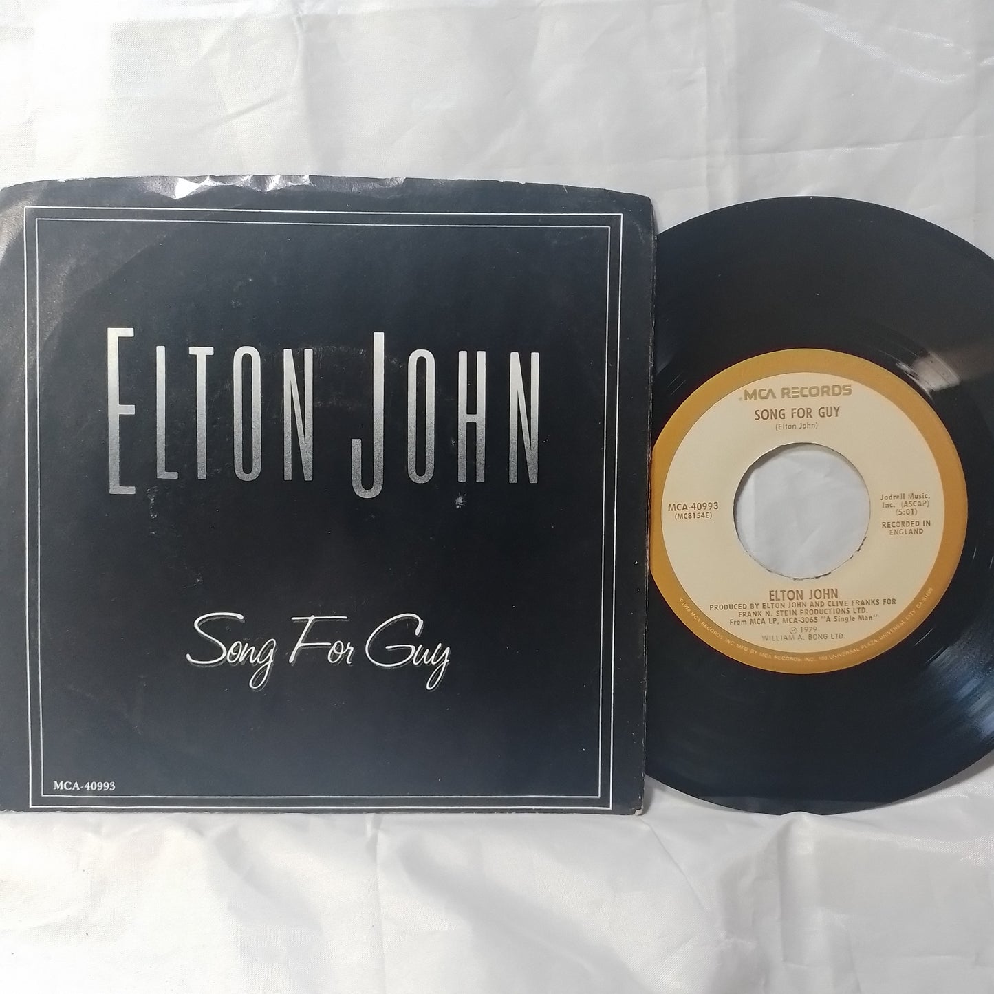 single 7" Elton John Song For Guy / Lovesick made usa 1979 con funda original pop