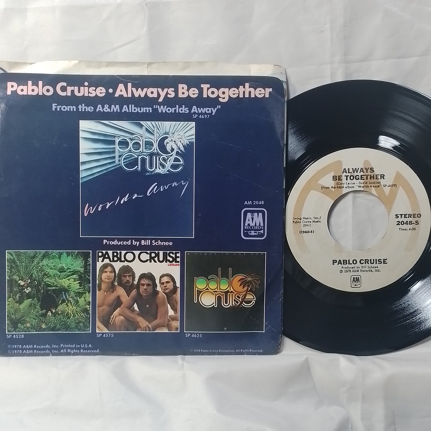 single 7" Pablo Cruise Love Will Find A Way / Always Be Together made usa 1978 con funda original pop rock