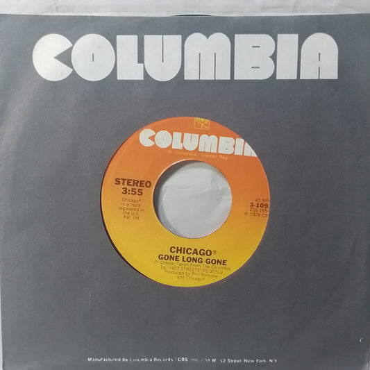 single 7" Chicago Gone Long Gone / The Greatest Love On Earth made usa 1979 con funda original pop rock