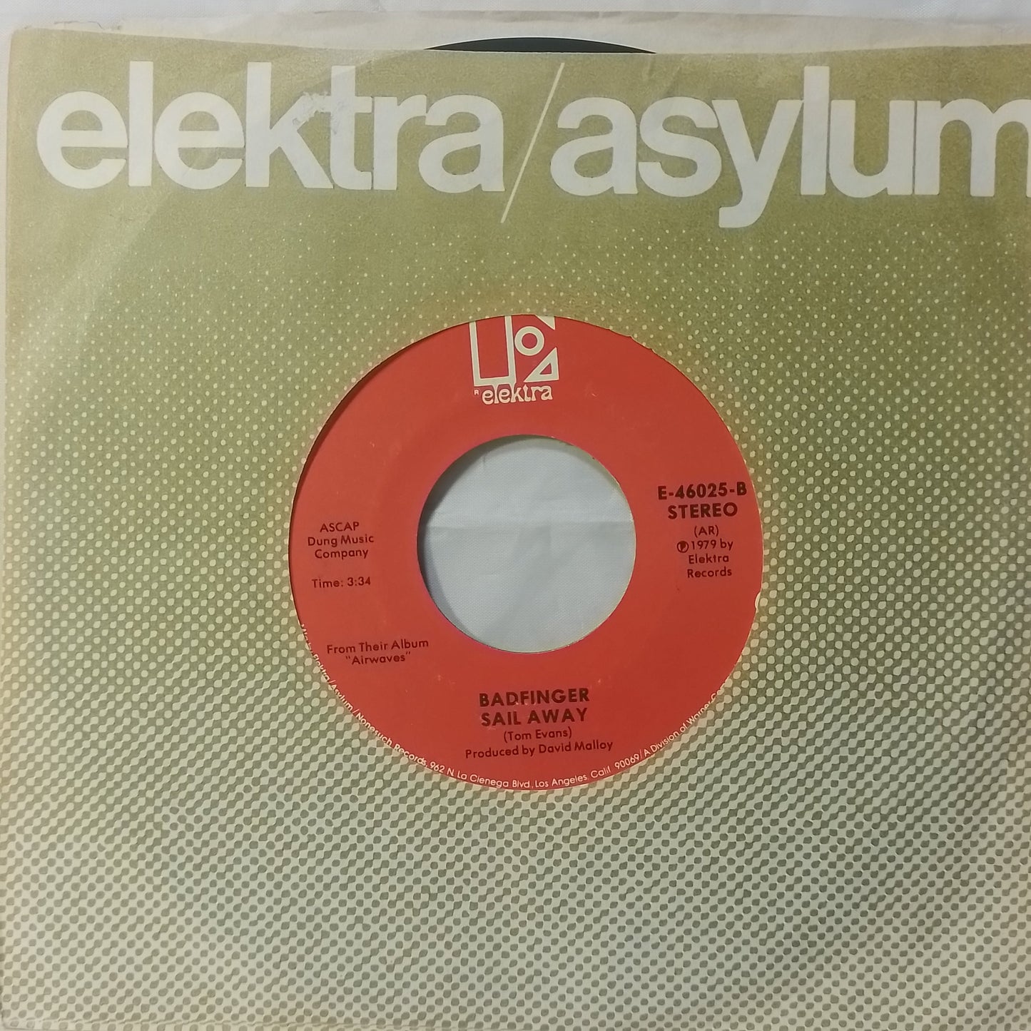 single 7" Badfinger Love Is Gonna Come At Last / Sail Away made usa 1979 con funda original rock