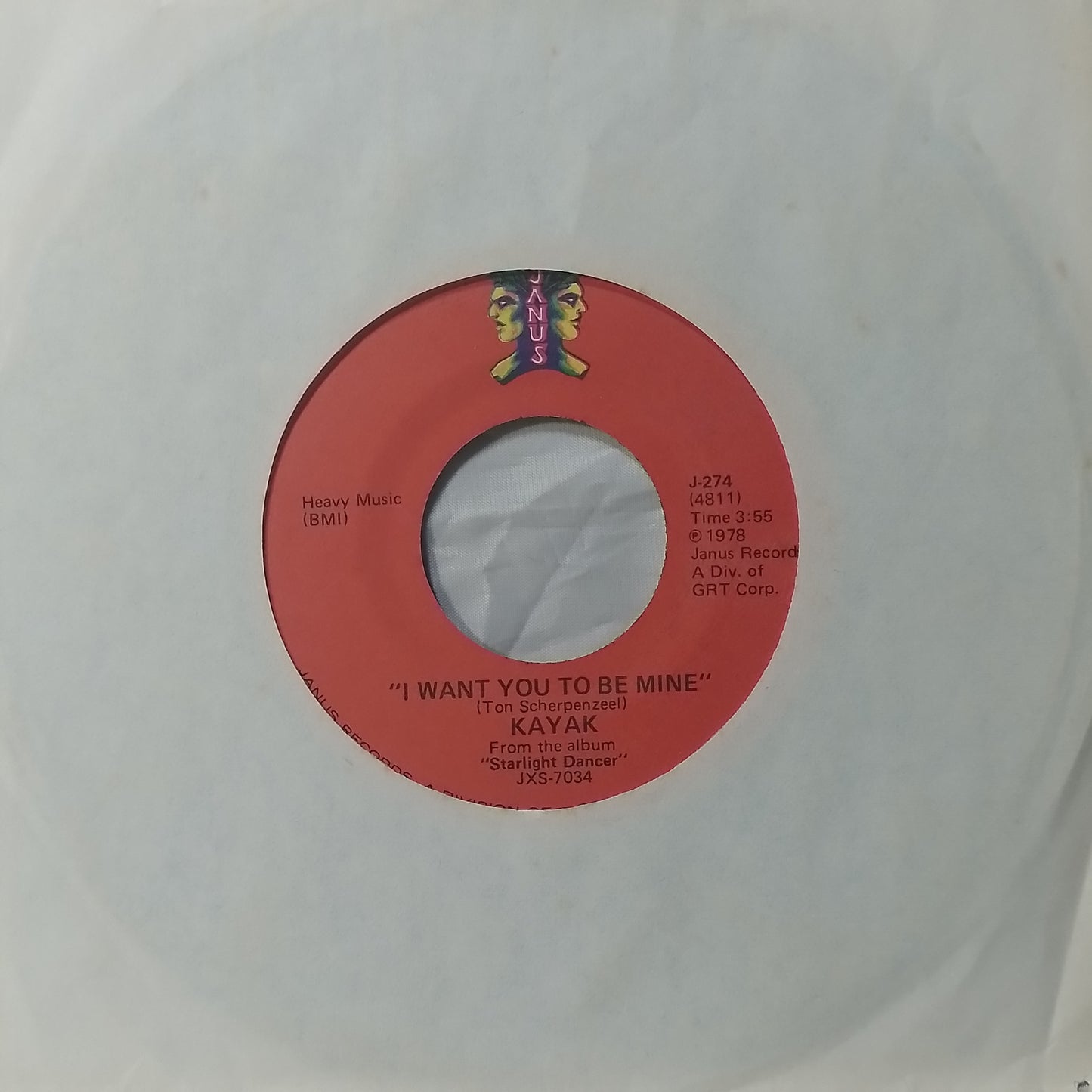 single 7" Kayak I Want You To Be Mine / Irene made usa 1978 con funda original rock