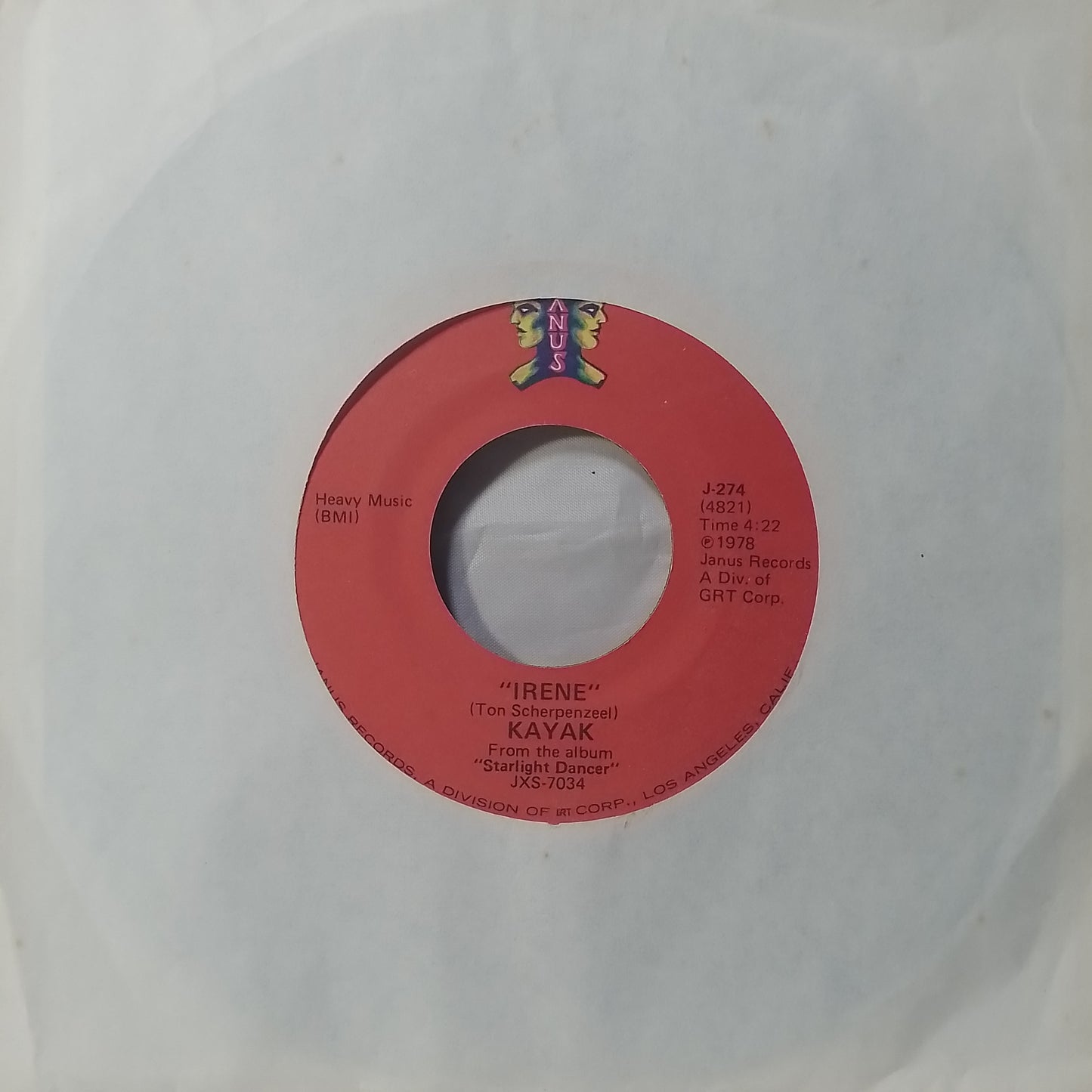 single 7" Kayak I Want You To Be Mine / Irene made usa 1978 con funda original rock