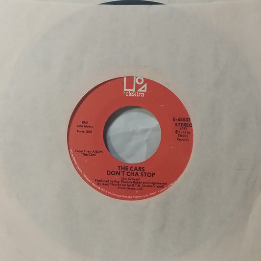 single 7" The Cars My Best Friend's Girl / Don't Cha Stop made usa 1978 con funda original rock