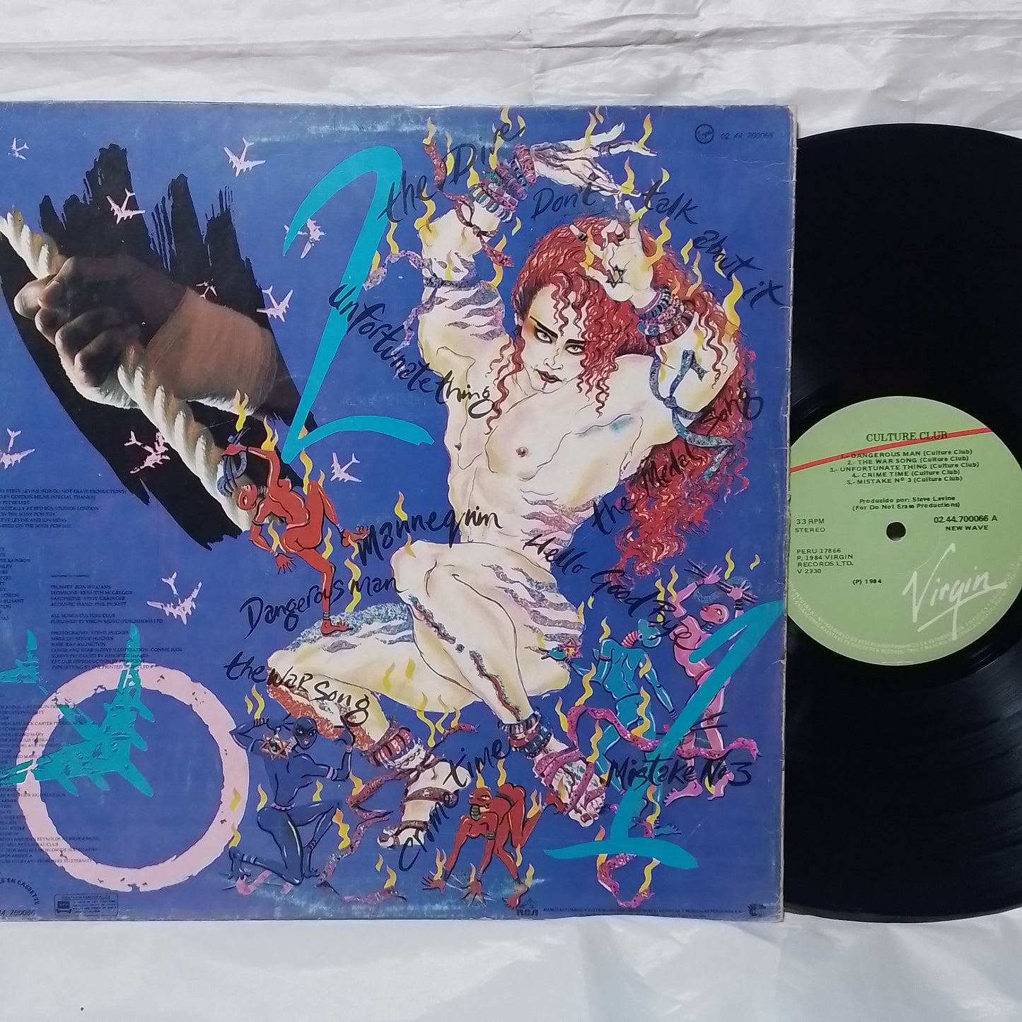 lp Culture Club ‎Waking Up With The House On Fire made peru 1984 electronic pop