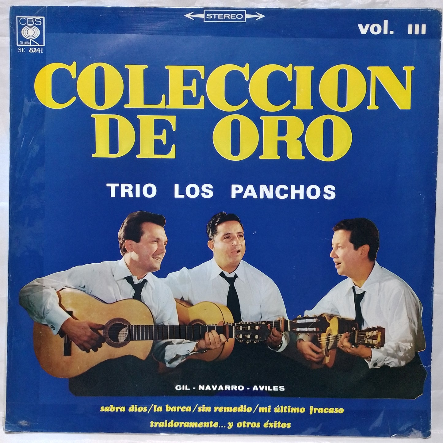 lp Trio Los Panchos Coleccion De Oro Vol 3 made peru 1966 bolero latin