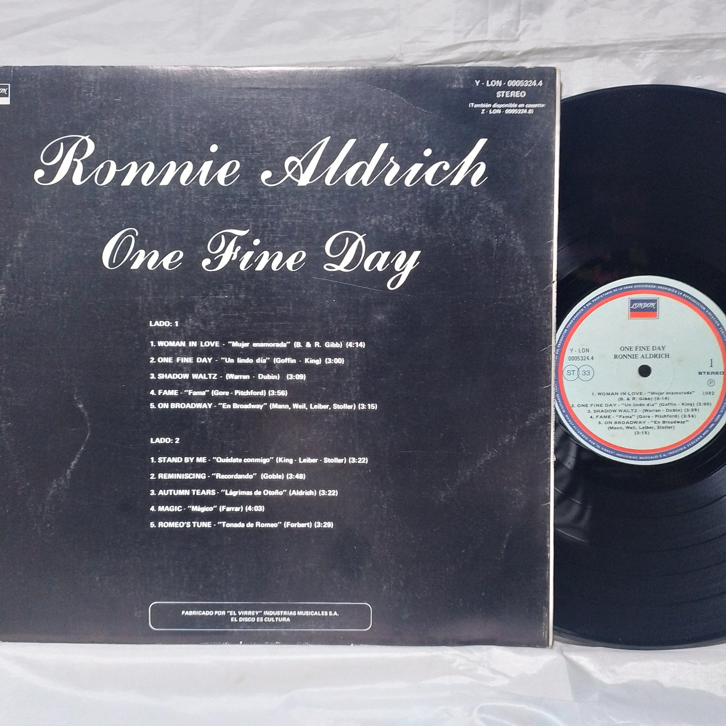 lp Ronnie Aldrich one fine day made peru 1982 jazz instrumental