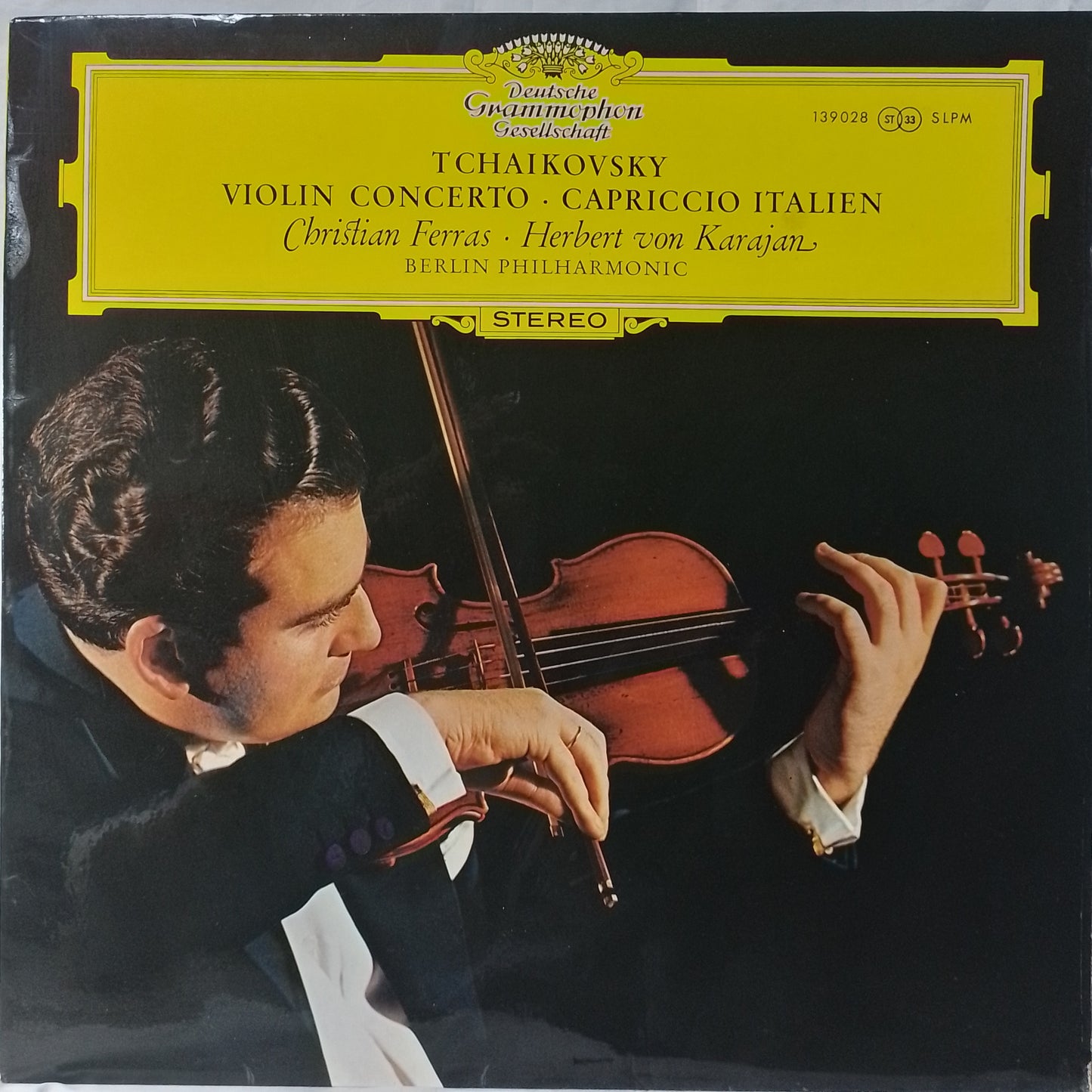 lp Tchaikovsky Christian Ferras Herbert von Karajan Berlin Philharmonic Violin Concerto Capriccio Italien made alemania 1967 clasico