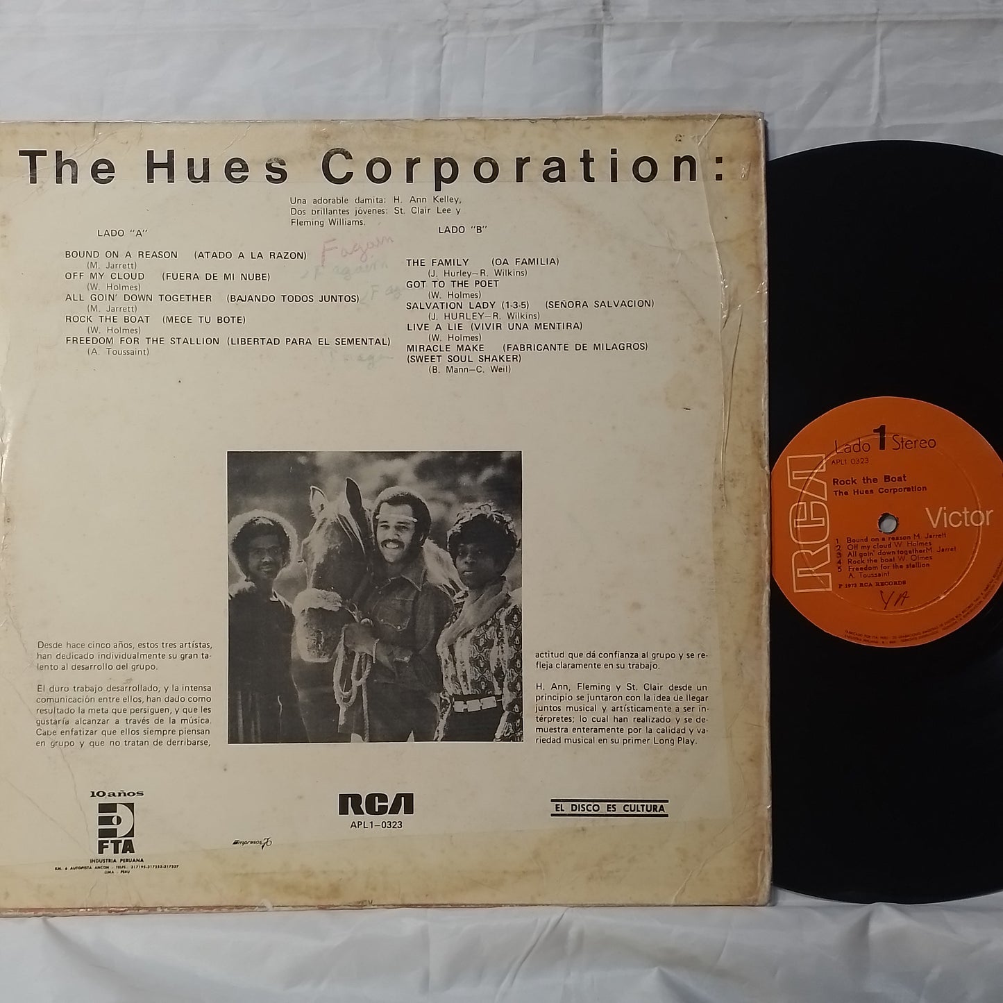 lp The Hues Corporation Rock The Boat made peru funk soul disco