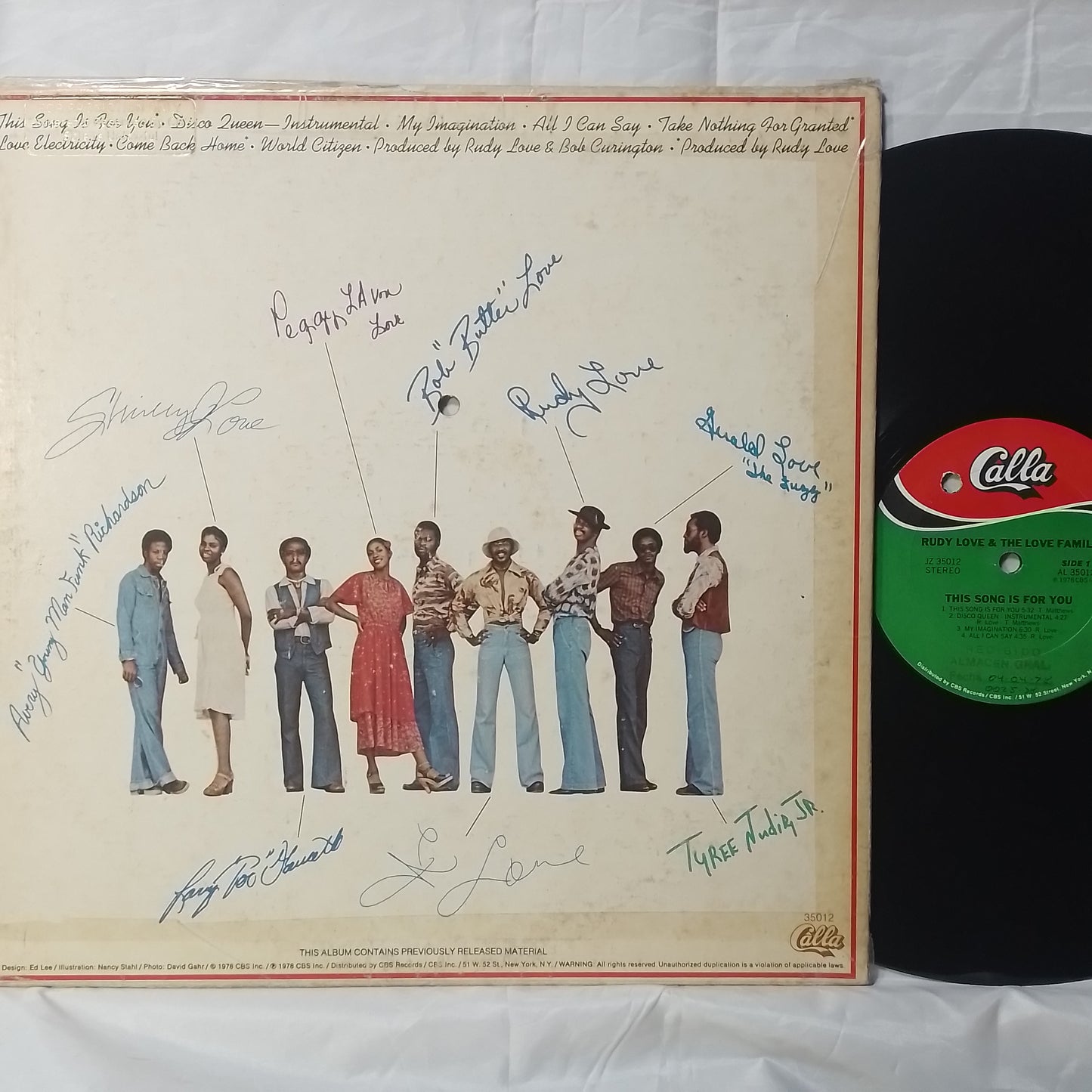 lp Rudy Love And The Love Family This Song Is For You made peru 1978 funk soul