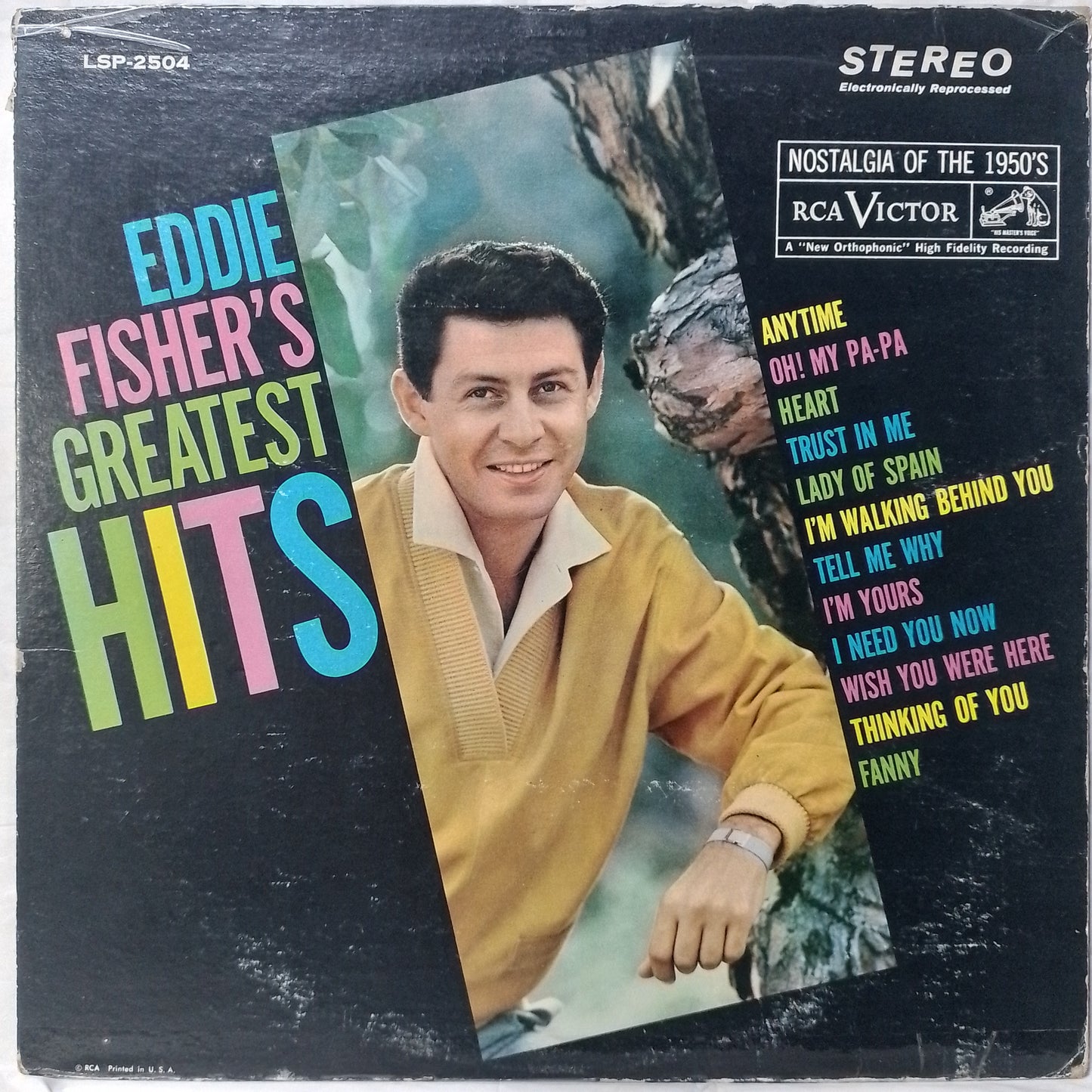 lp Eddie Fisher Eddie Fisher's Greatest Hits made usa 1962 jazz