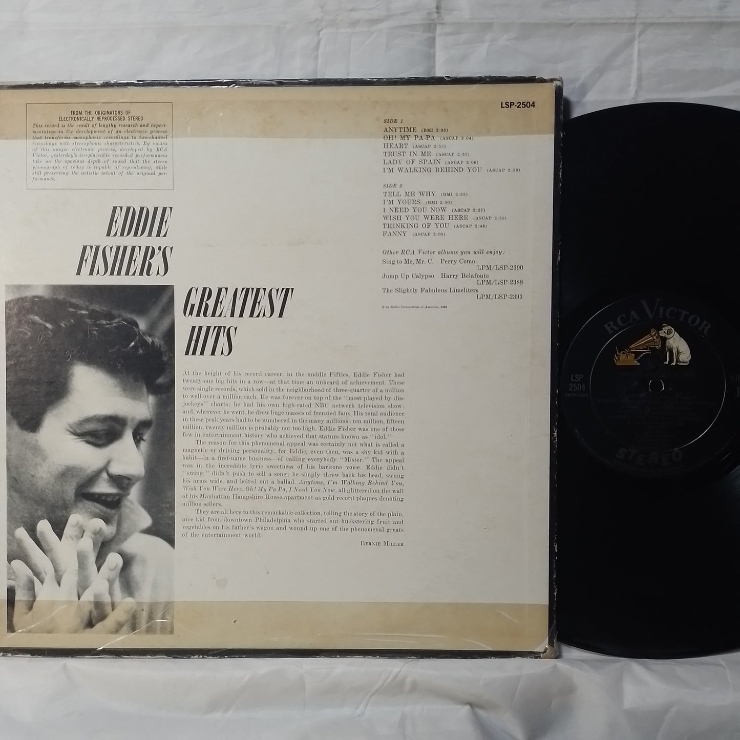 lp Eddie Fisher Eddie Fisher's Greatest Hits made usa 1962 jazz