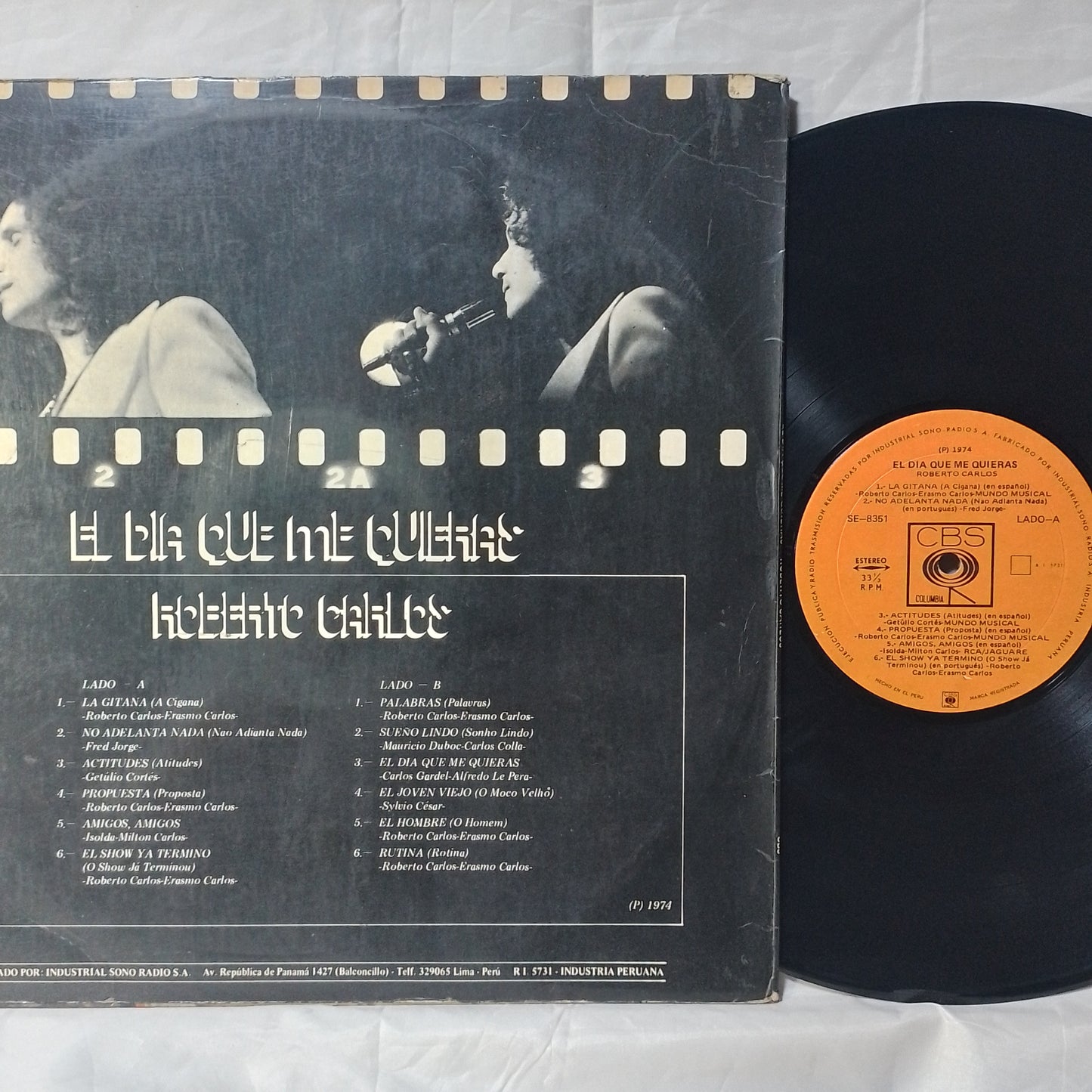 lp Roberto Carlos El Dia Que Me Quieras made peru 1974 balada latin