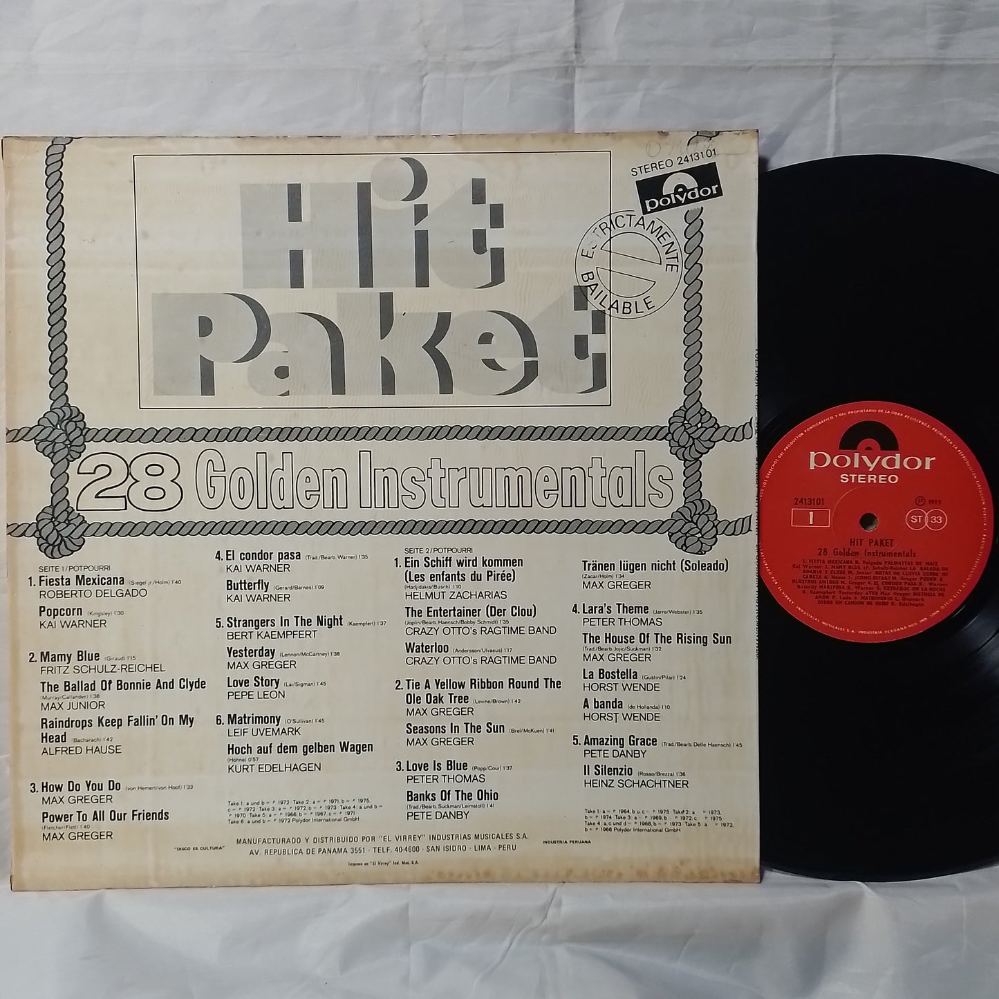 lp Hit Paket 28 Golden Instrumentals made peru 1975 instrumental