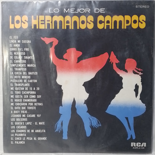 x2 lp Los Hermanos Campos Lo Mejor De Los Hermanos Campos made chile 1976 gatefold folk