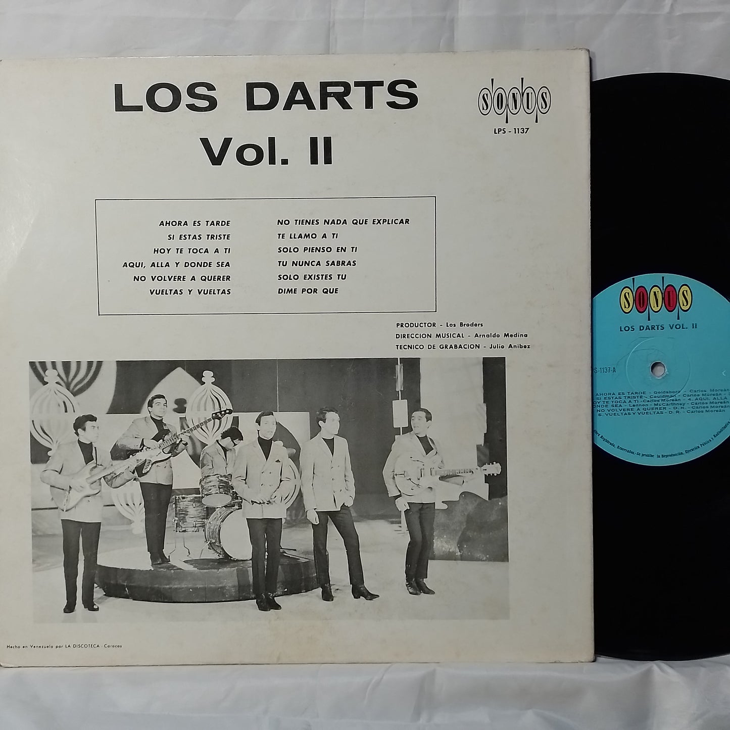 lp Los Darts Vol II made venezuela 1967 latin rock