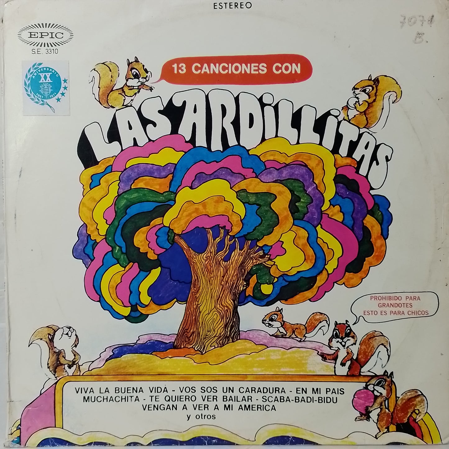 lp Las Ardillitas 13 Canciones Con Las Ardillitas made peru 1970 infantil