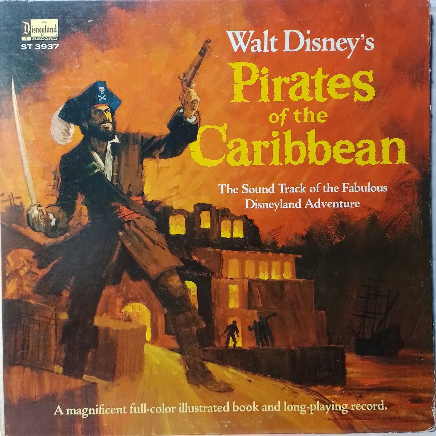 lp Pirates Of The Caribbean The Sound Track Of The Fabulous Disneyland Adventure made usa 1966 gatefold infantil