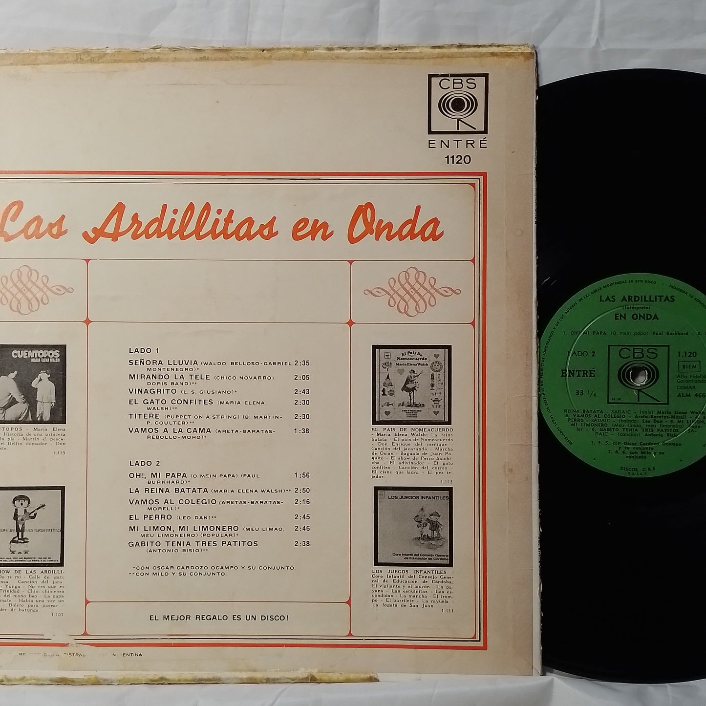 lp Las Ardillitas Las Ardillitas En Onda made argentina 1960 infantil