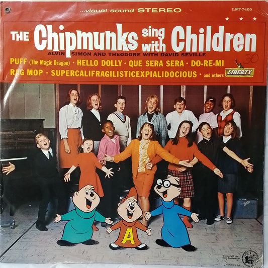 lp The Chipmunks The Chipmunks Sing With Children made peru 1965 infantil