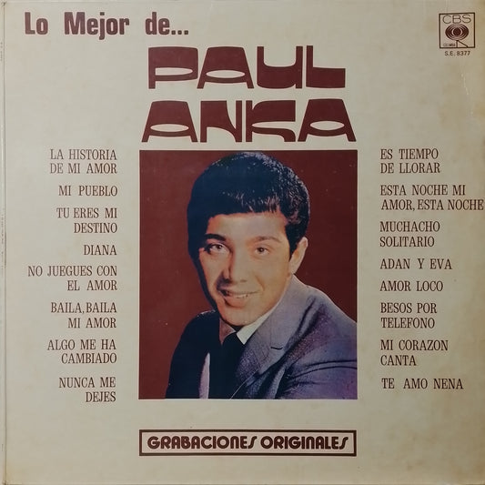 lp Paul Anka Lo Mejor De Paul Anka made peru 1974 pop ballad