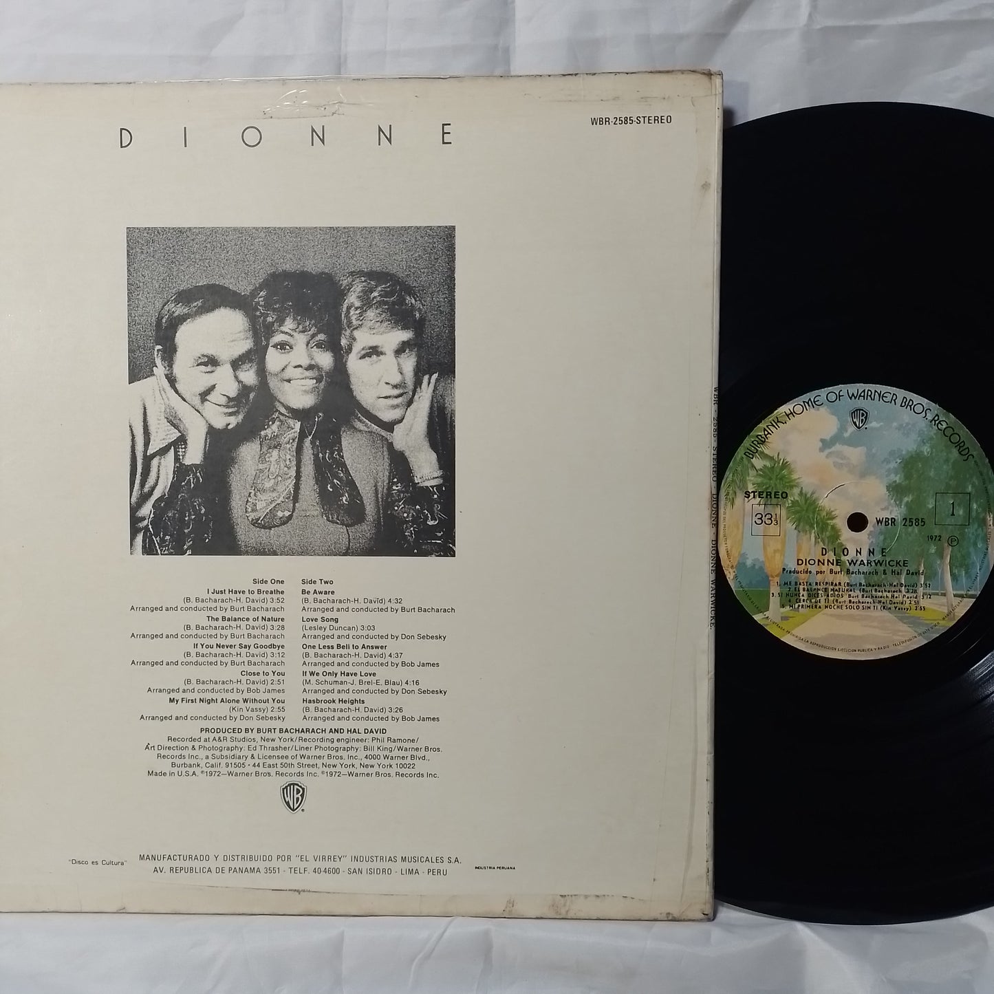 lp Dionne Warwicke Dionne made peru 1972 jazz