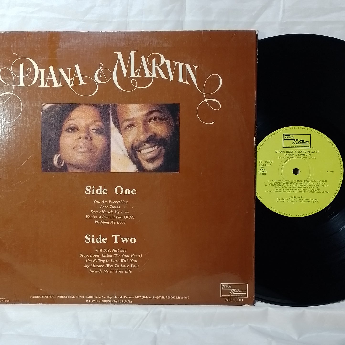 lp Diana ross & Marvin gaye Diana & Marvin made peru 1973 funk soul