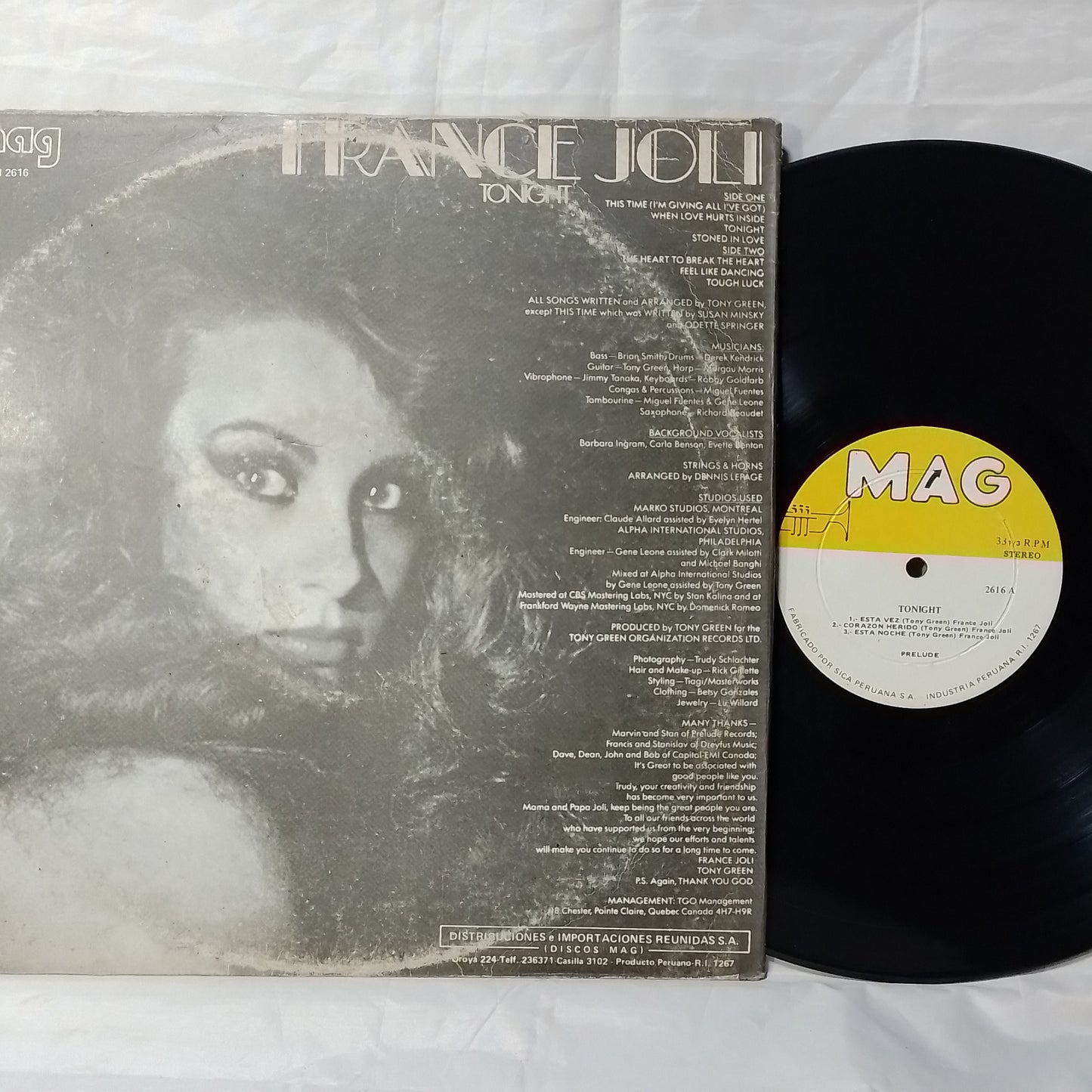 lp France Joli Tonight made peru 1980 funk soul