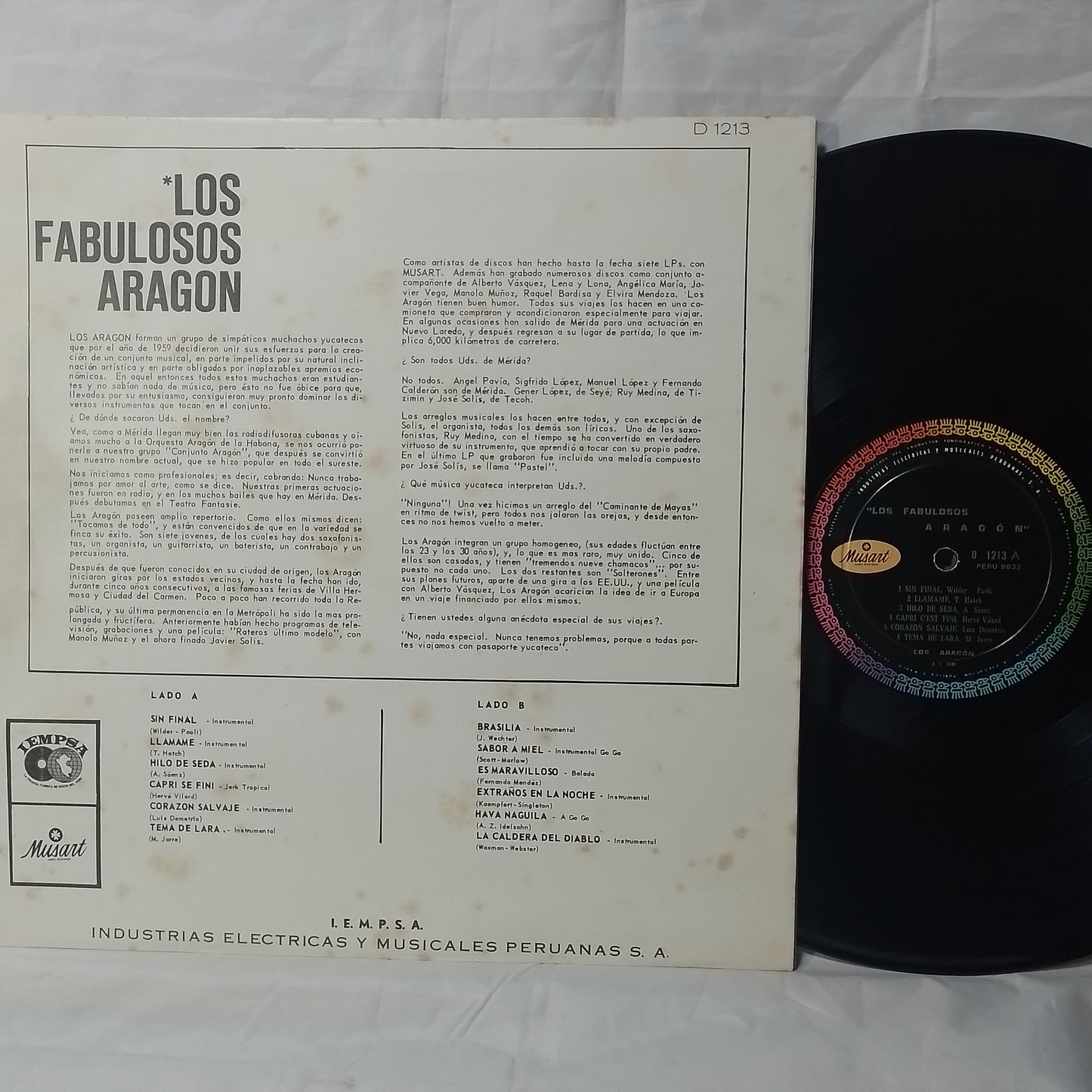 lp Los Aragón Los Fabulosos Aragon made peru 1966 jazz latin