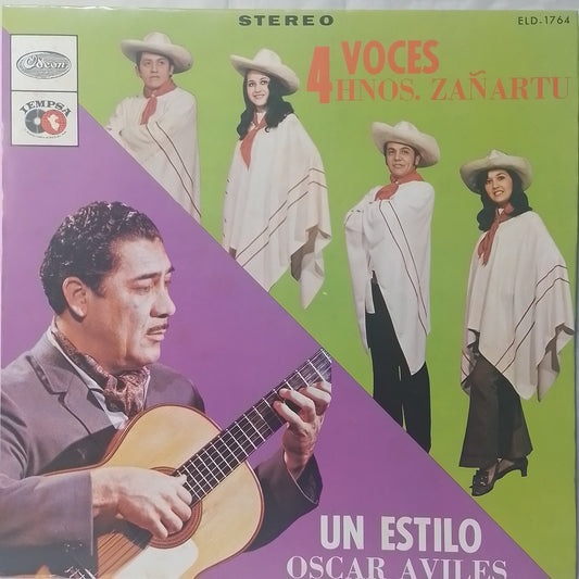 lp Los Zañartu con oscar aviles cuatro voces un estilo made peru 1983 criollo folk