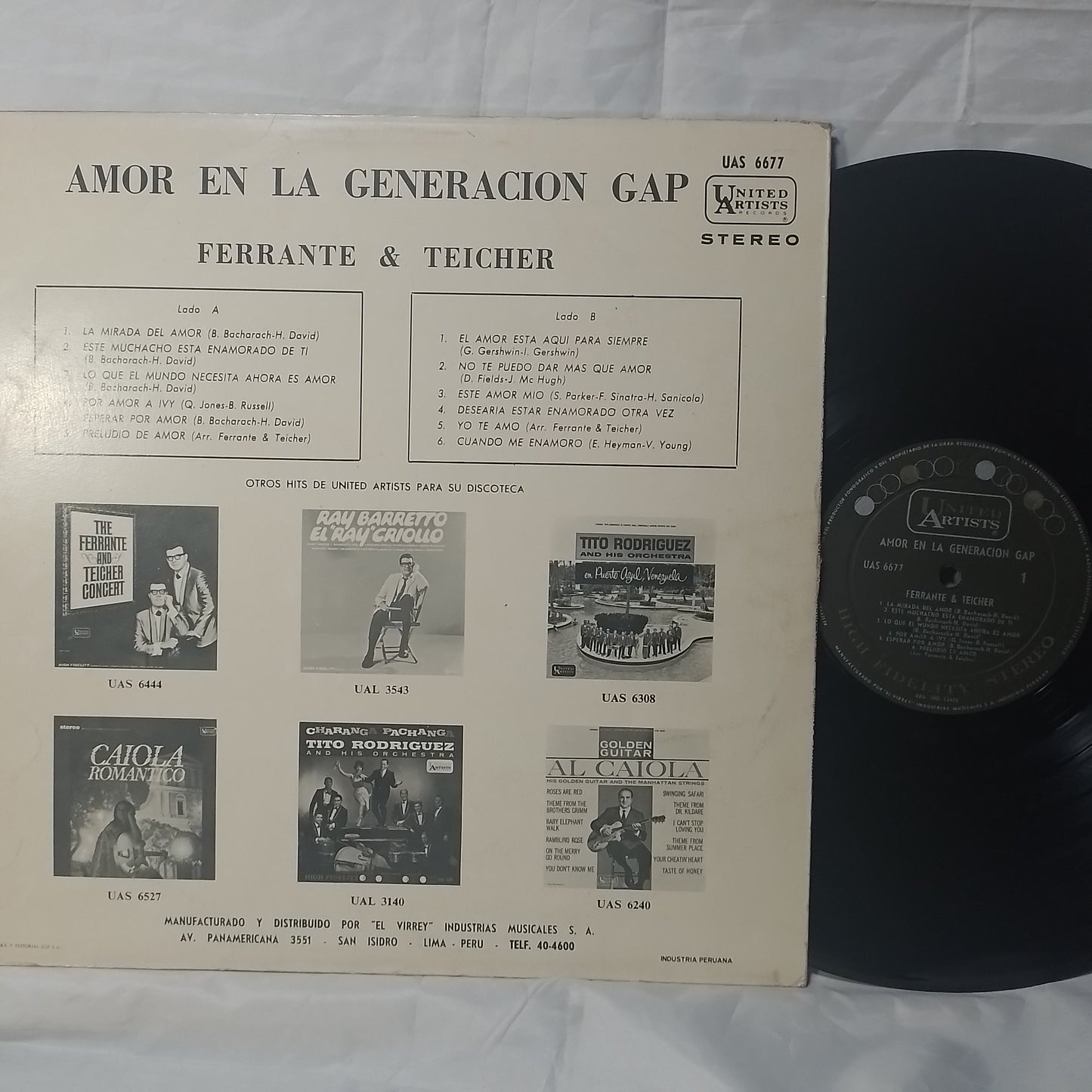 lp Ferrante & Teicher Love In The Generation Gap made peru 1968 jazz pop