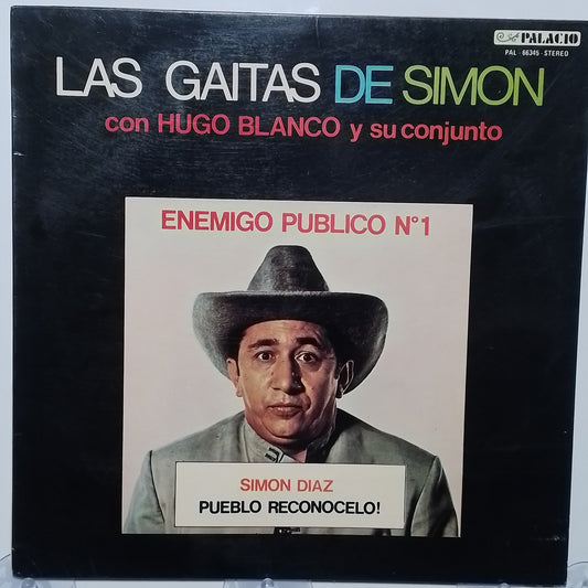 lp Simon Diaz Con Hugo Blanco Las Gaitas De Simon made peru 1974 comedia