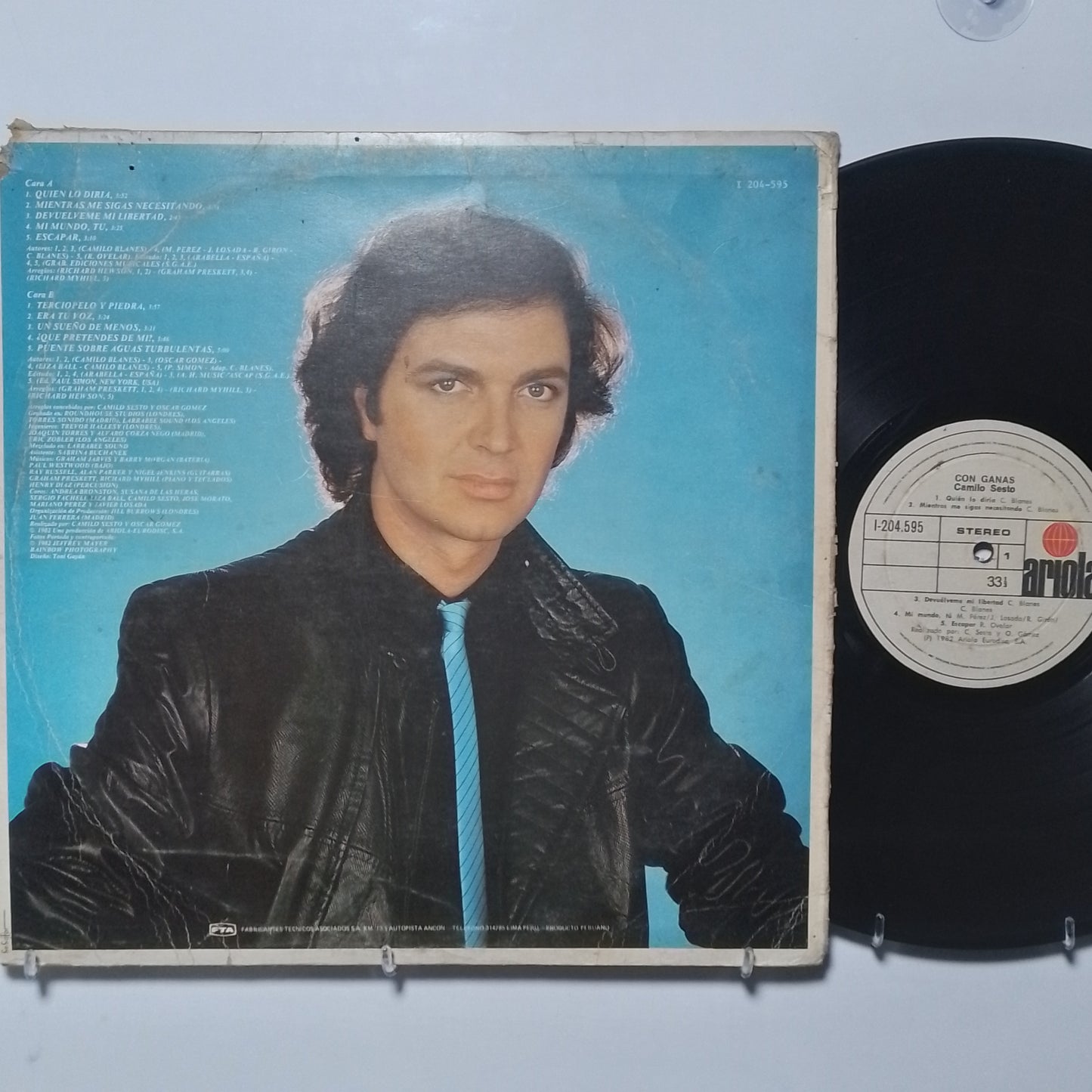 lp Camilo Sesto Con Ganas made peru 1982 pop balada