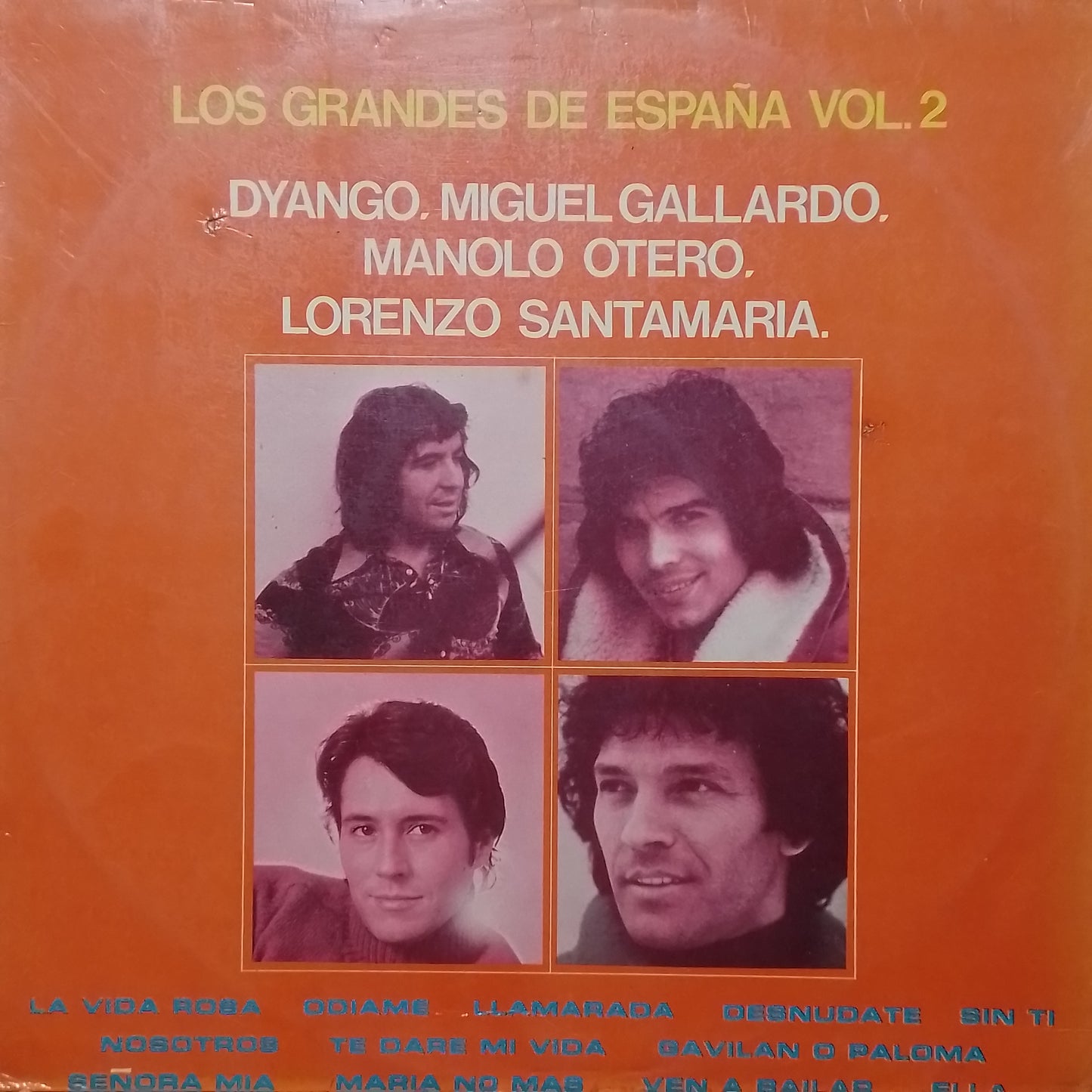 lp Los Grandes De España dyango miguel gallardo manolo otero y lorenzo santa maria made peru 1976 balada pop latin