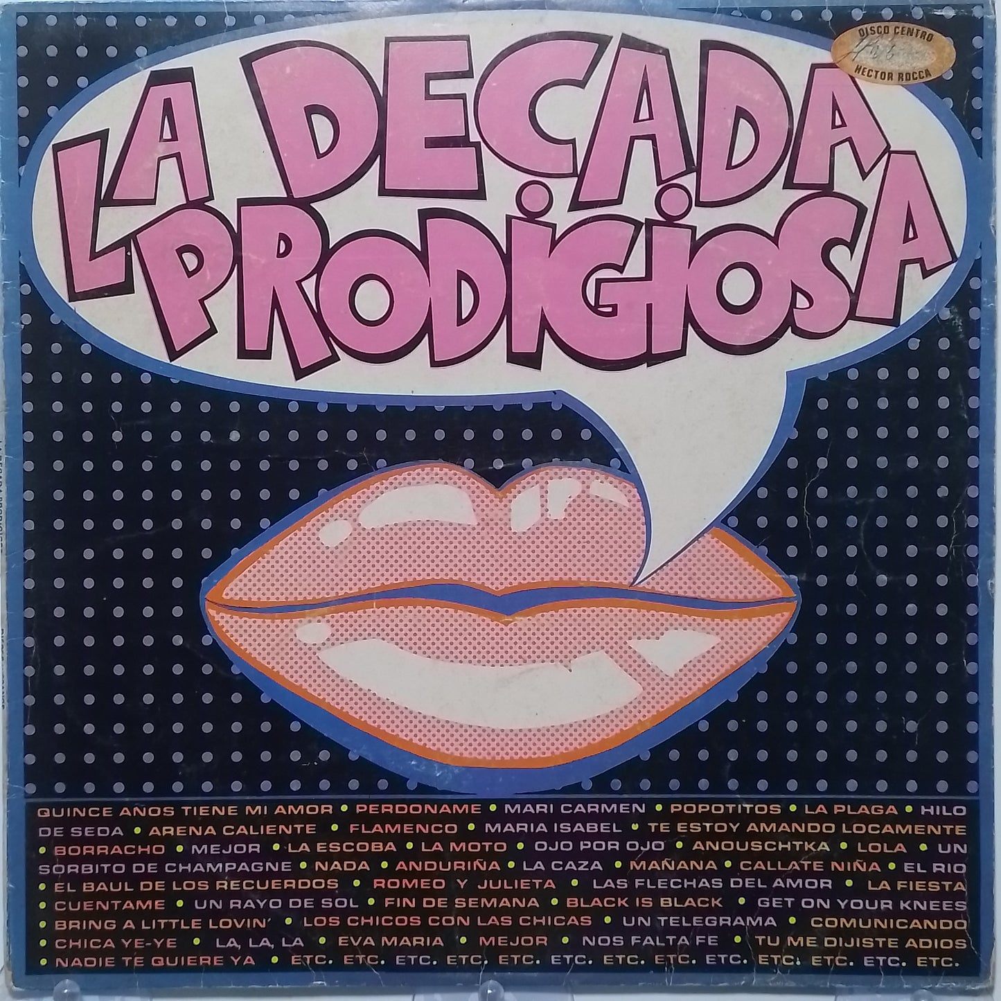 lp La Decada Prodigiosa un rayo de sol popotitos la plaga varios made peru 1985 con insert latin pop