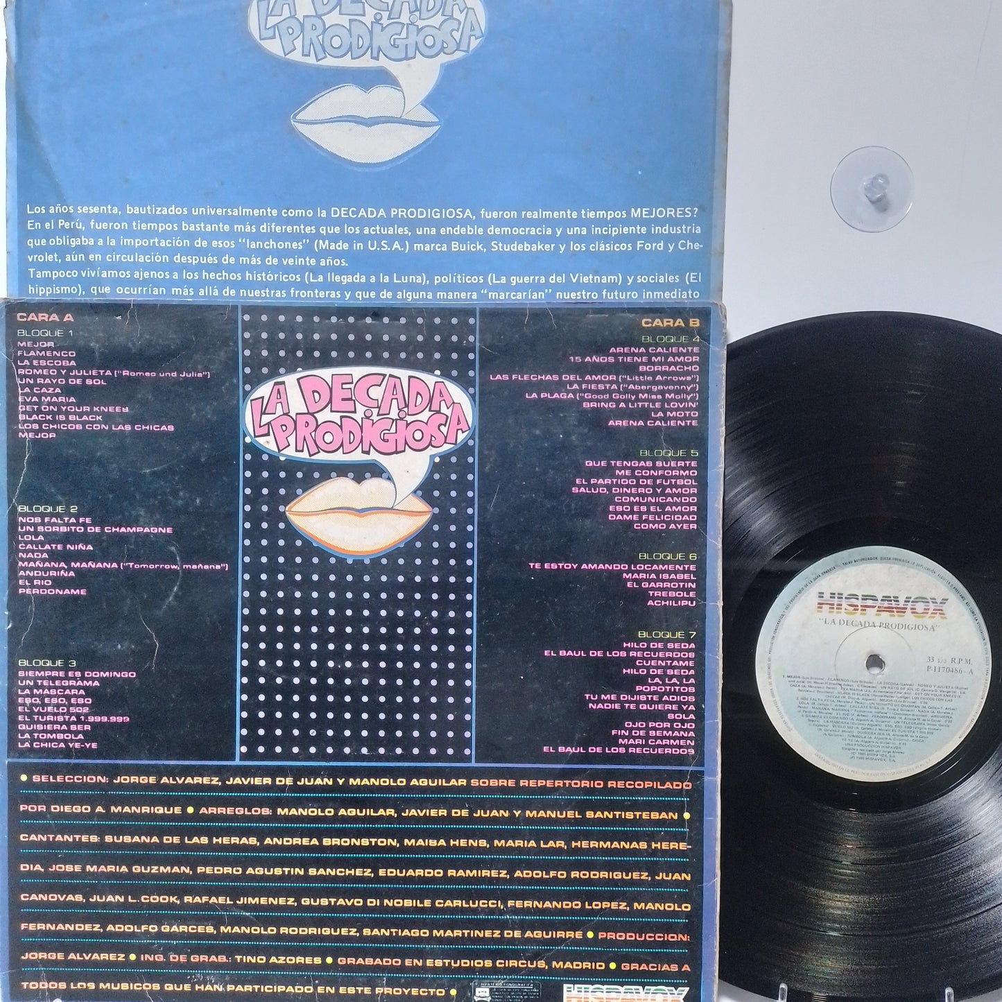 lp La Decada Prodigiosa un rayo de sol popotitos la plaga varios made peru 1985 con insert latin pop