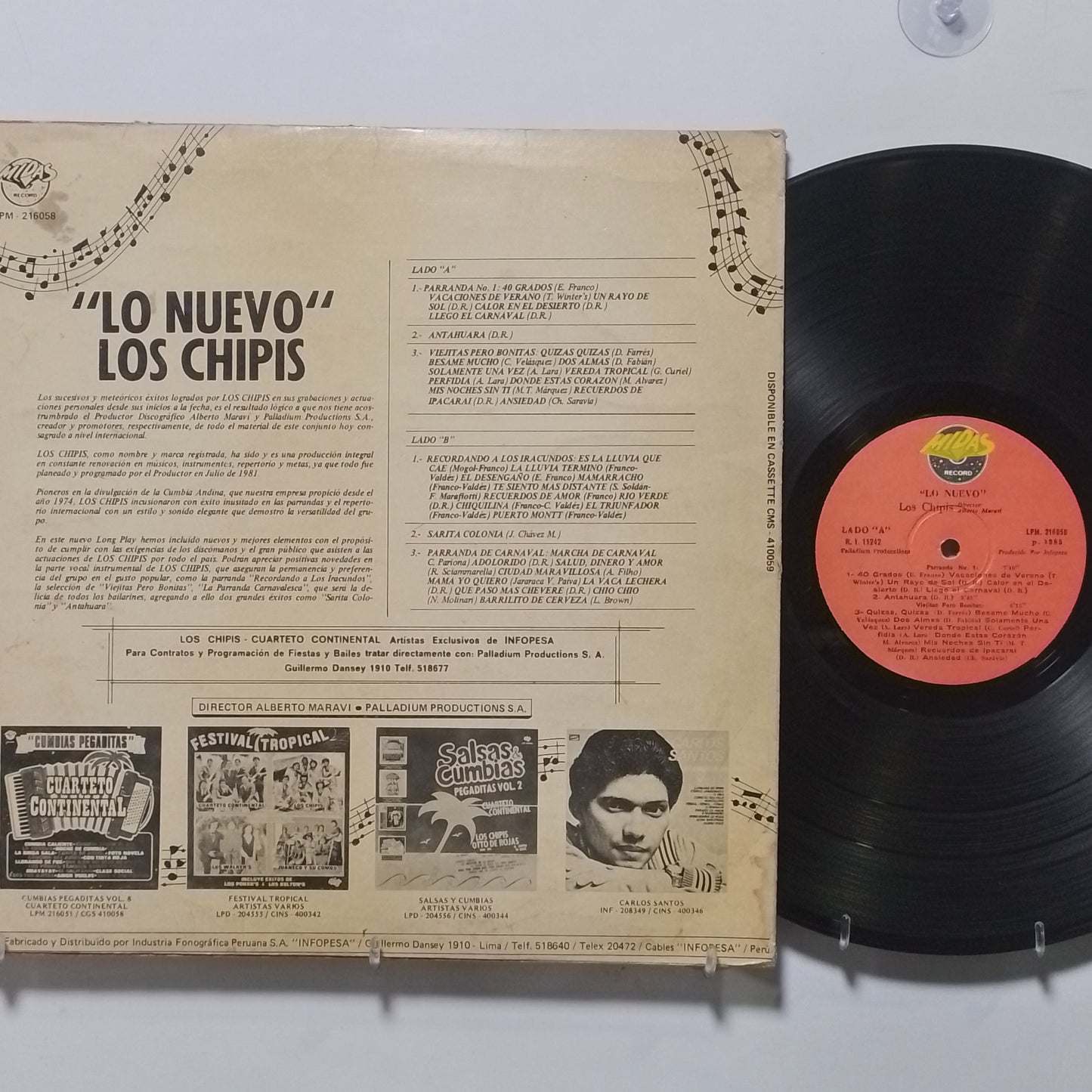 lp Los Chipis Lo Nuevo made peru 1985 tropical cumbia