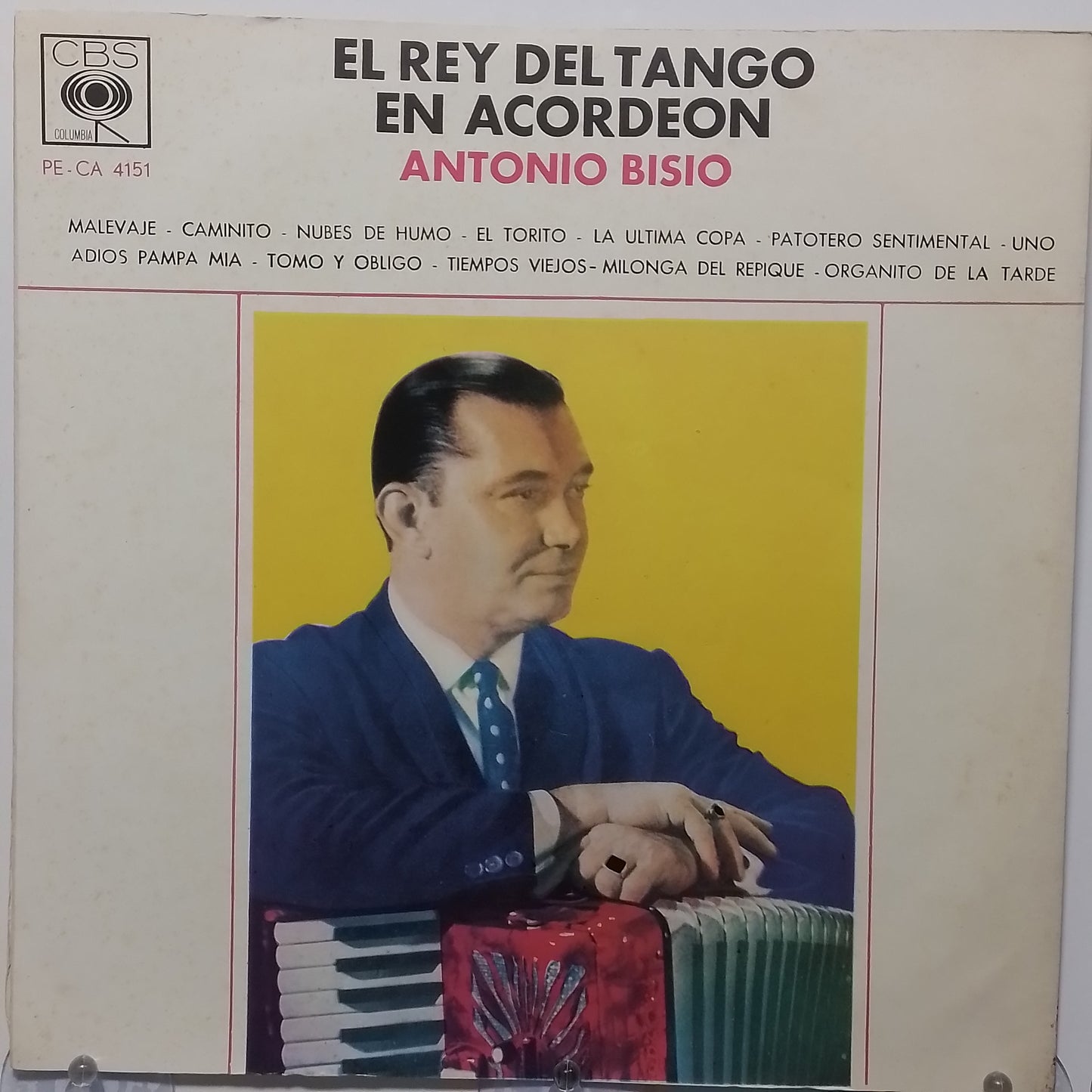 lp antonio bisio el rey del tango en acordeon made peru 1970 tango folk