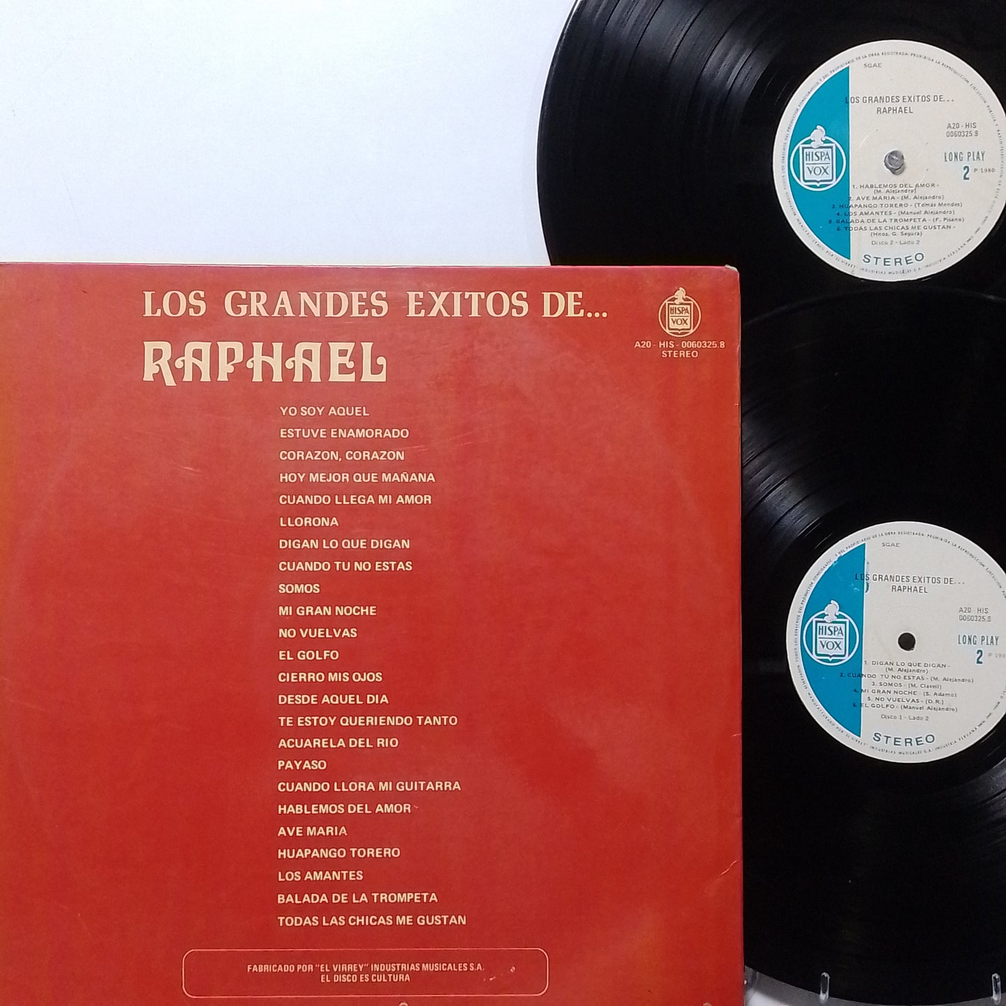 x2 lp Raphael Los Mas Grandes Exitos De made peru 1980 gatefold latin pop