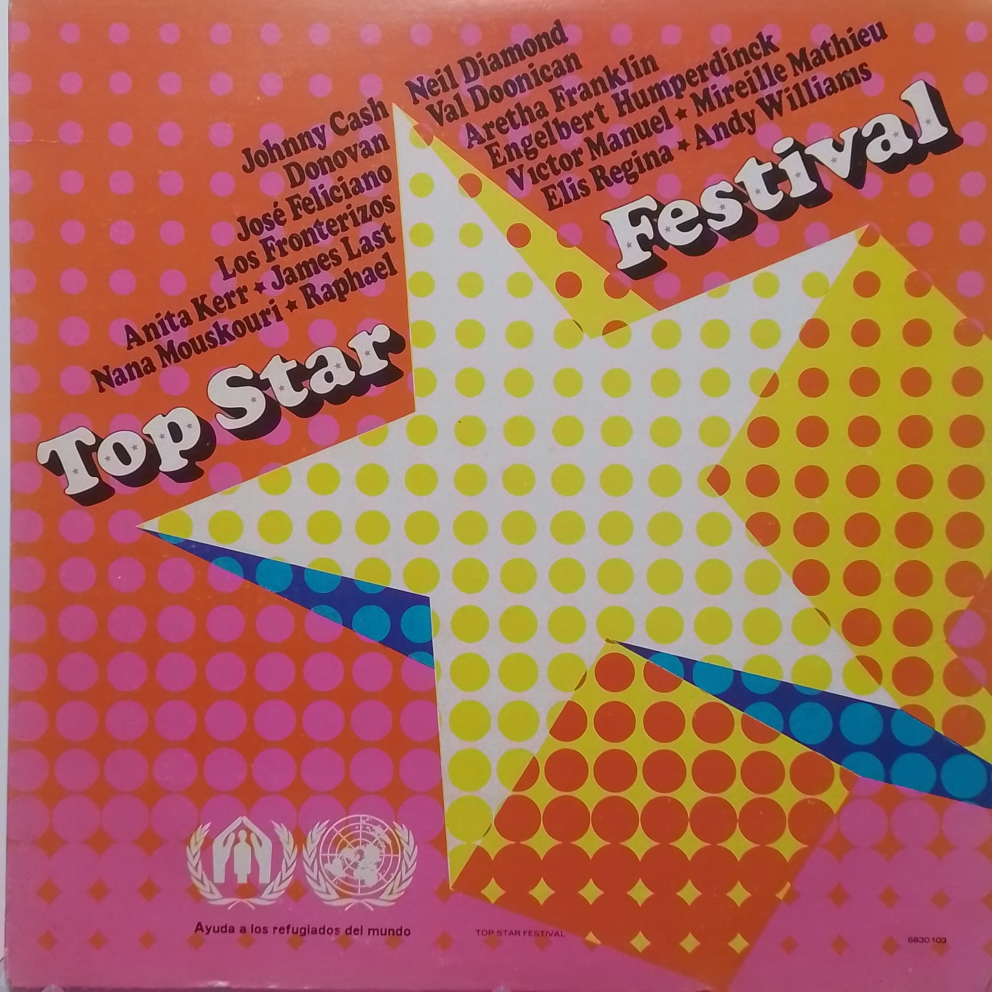 lp top star festival johnny cash aretha franklin raphael varios made venezuela 1971 pop balada