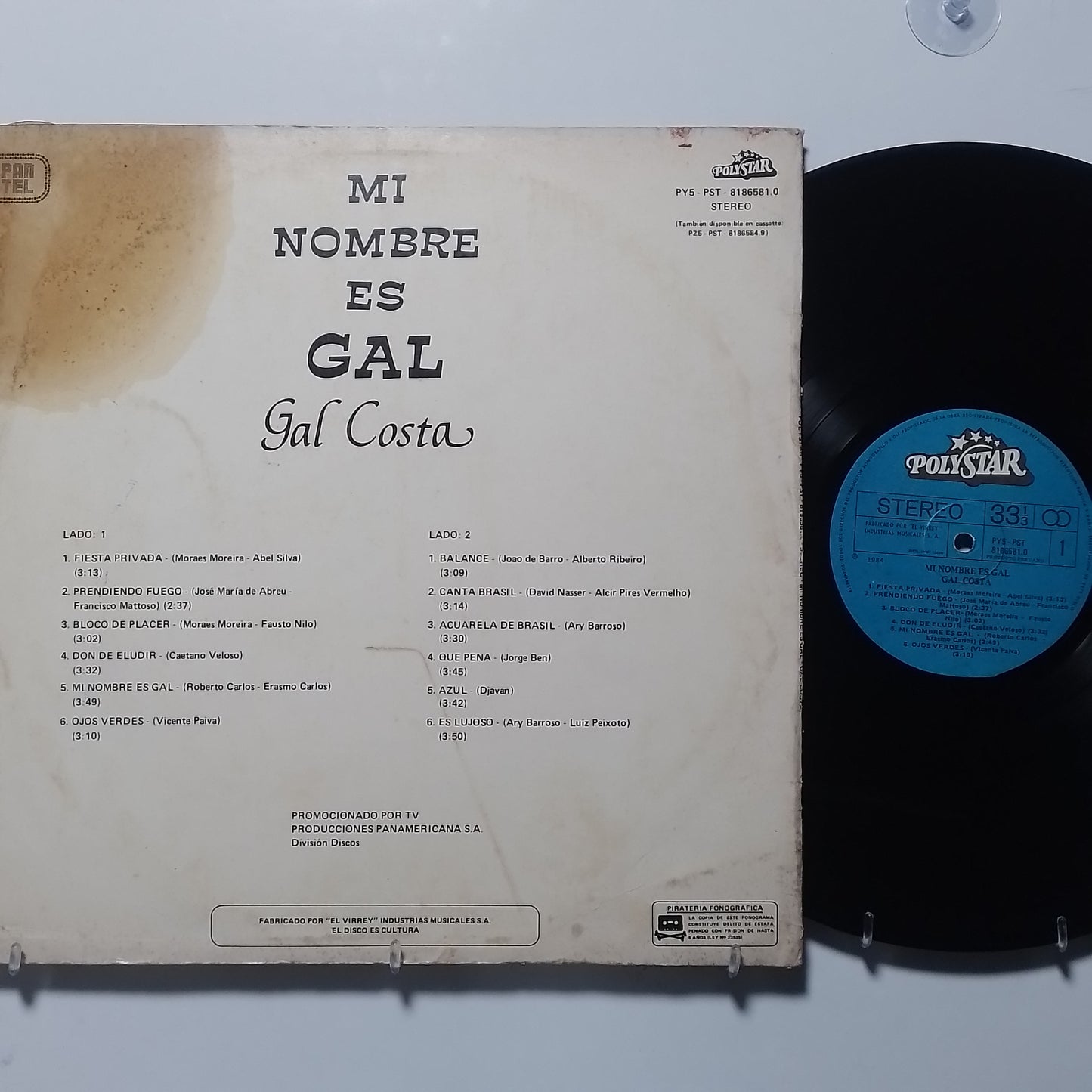 lp Gal Costa Mi Nombre Es Gal made peru 1984 balada latin