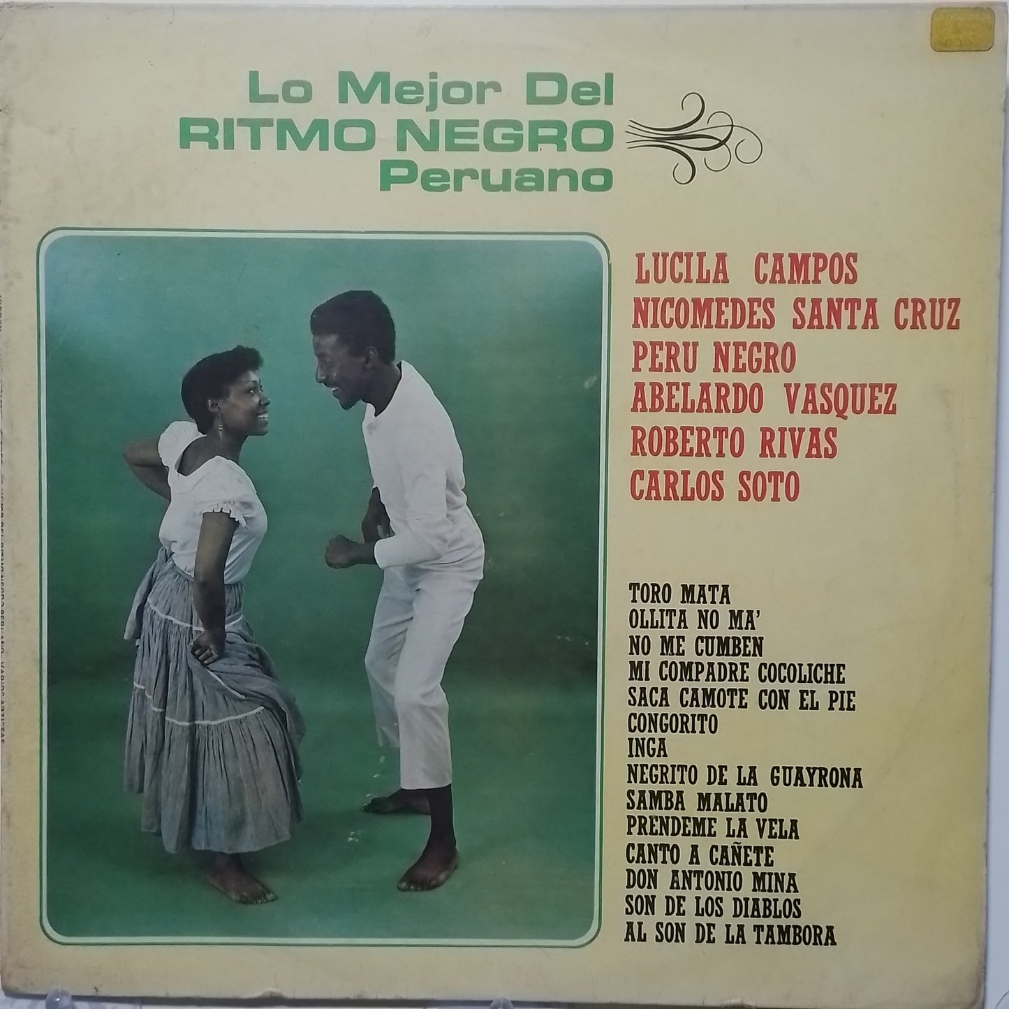 lp Lo Mejor Del Ritmo Negro Peruano nicomedes santa cruz peru negro cumanana varios made peru 1984 afro lando folk