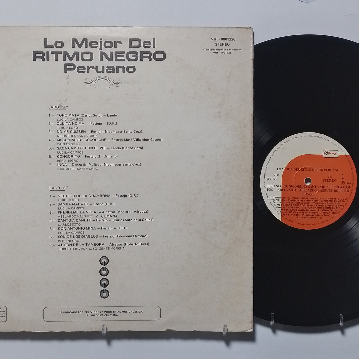 lp Lo Mejor Del Ritmo Negro Peruano nicomedes santa cruz peru negro cumanana varios made peru 1984 afro lando folk