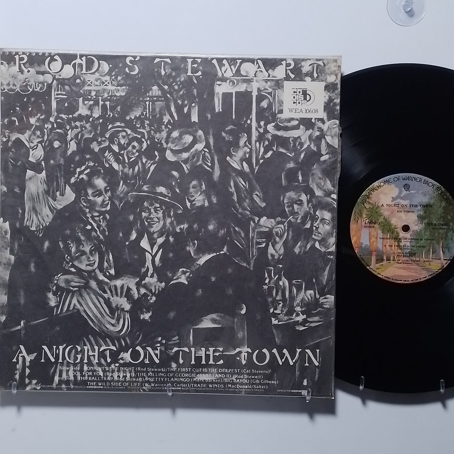 lp Rod Stewart A Night On The Town made colombia 1976 pop rock