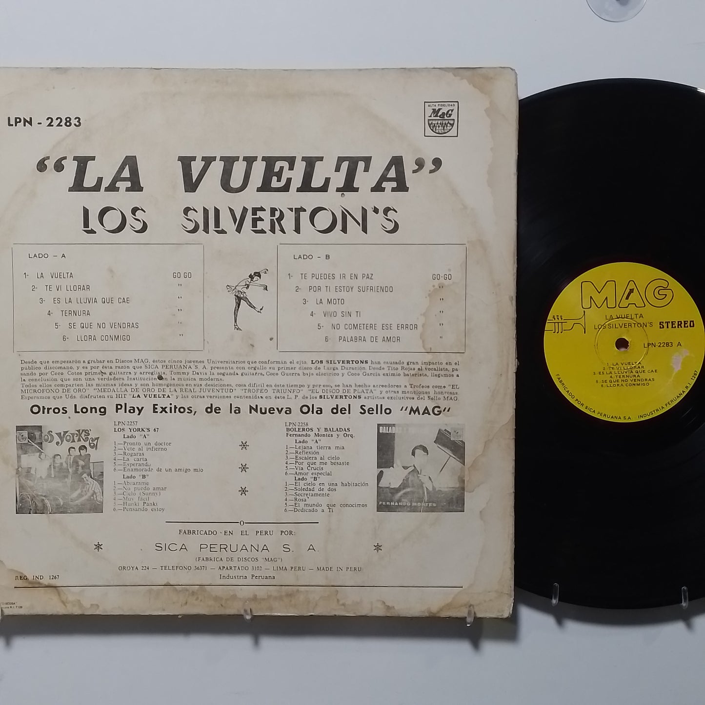 lp Los Silverton's La Vuelta made peru 1967 latin rock