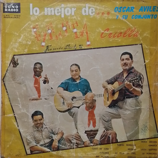 lp Oscar Aviles Y Su Conjunto Fiesta Criolla lo mejor de made peru 1965 criollo folk