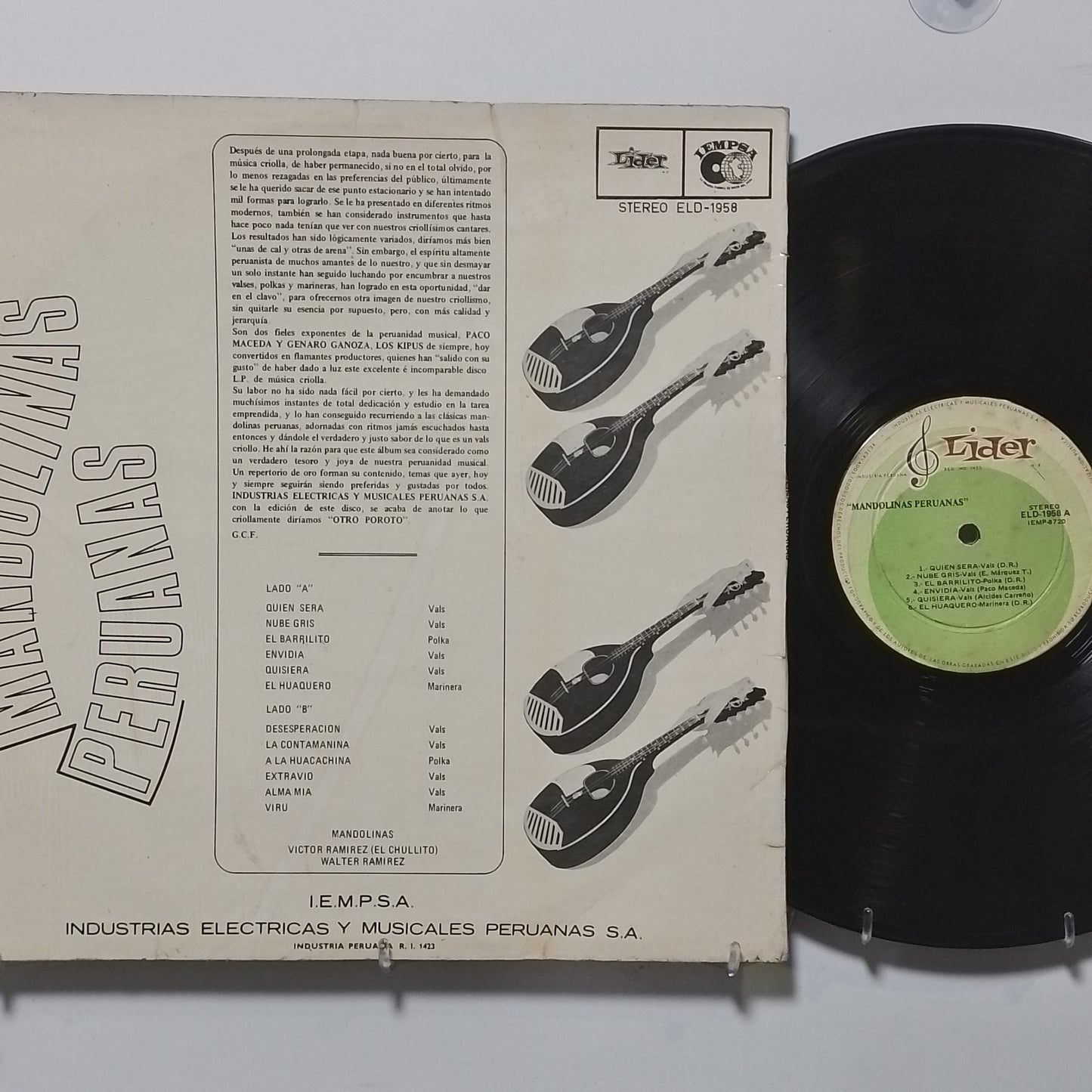 lp mandolinas peruanas mandolinas peruanas made peru 1971 criollo folk